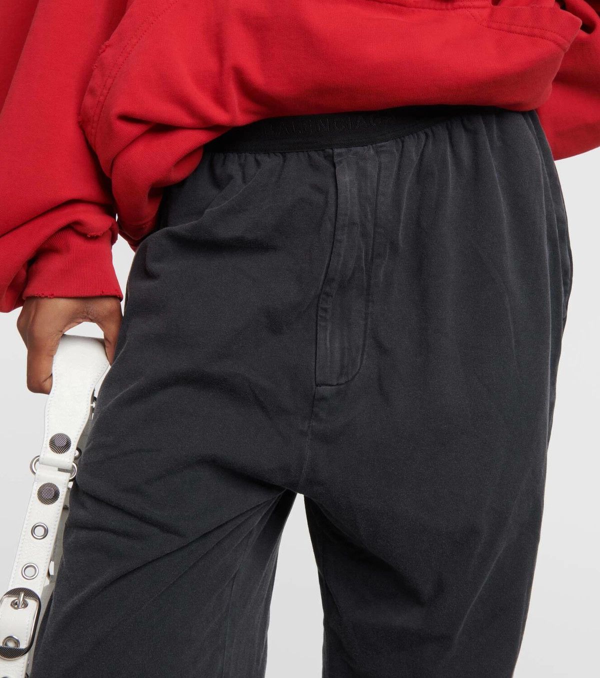 Balenciaga o1y0625 Sweatpant in Lead Size 25" / US 0 / IT 36 - 3 Thumbnail