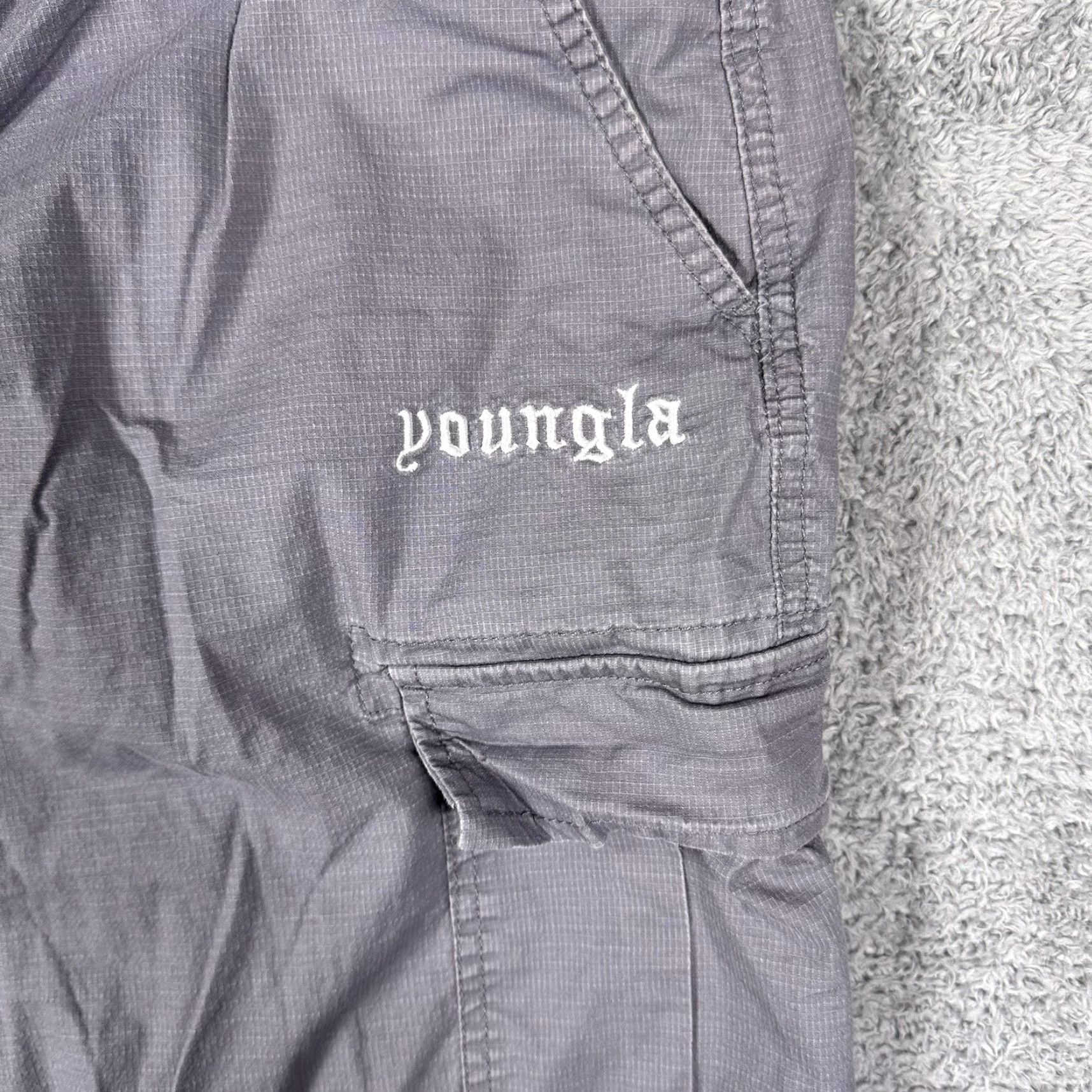 YoungLA YoungLA Pants Mens M 32x28 TrailBlaze Cargo Ripstop Canvas Streetwear Pants Mens M Gray 226 TrailBlaze Cargos Size US 31 - 4 Thumbnail