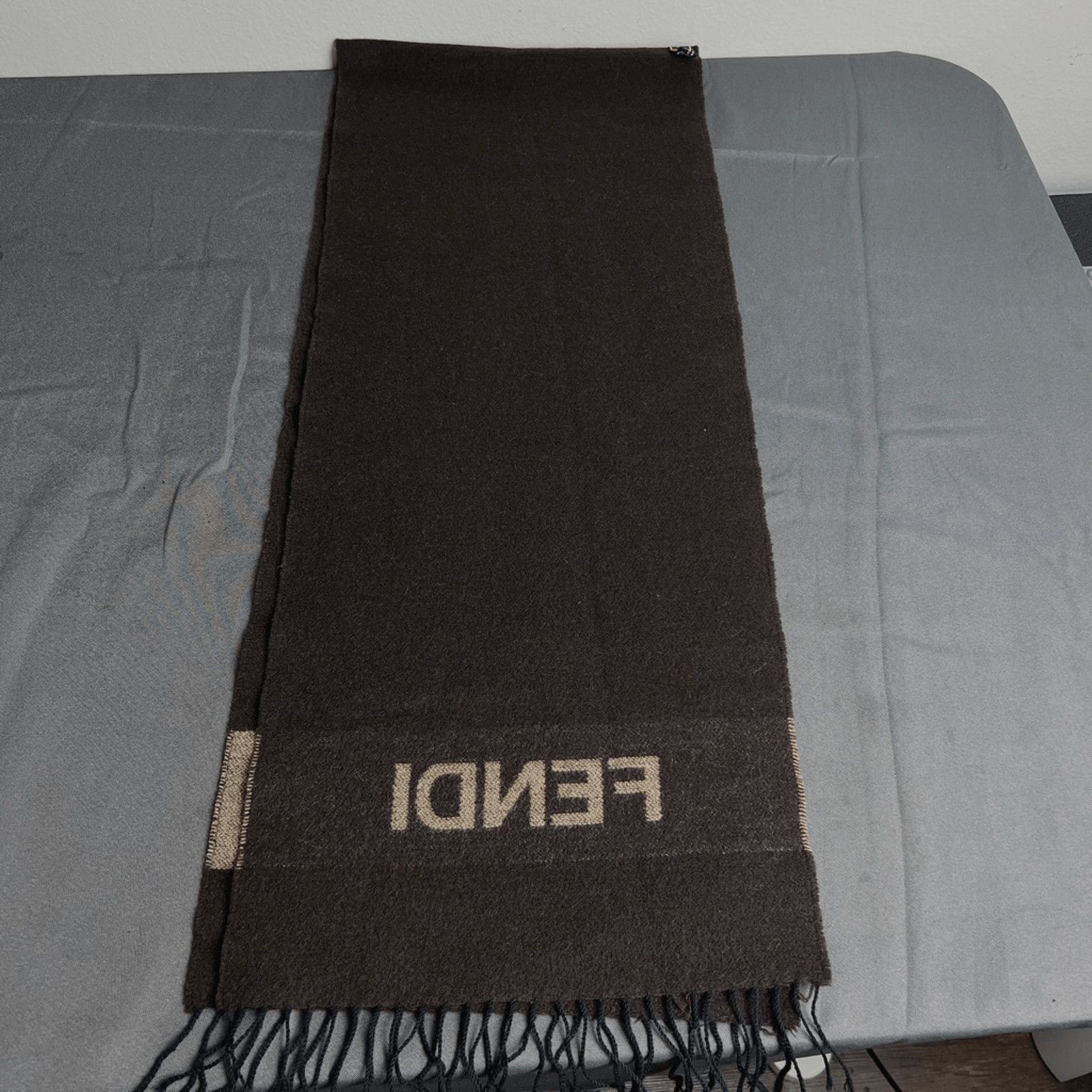 Fendi FENDI WOOL GRAPHIC SCARF Size ONE SIZE - 4 Thumbnail