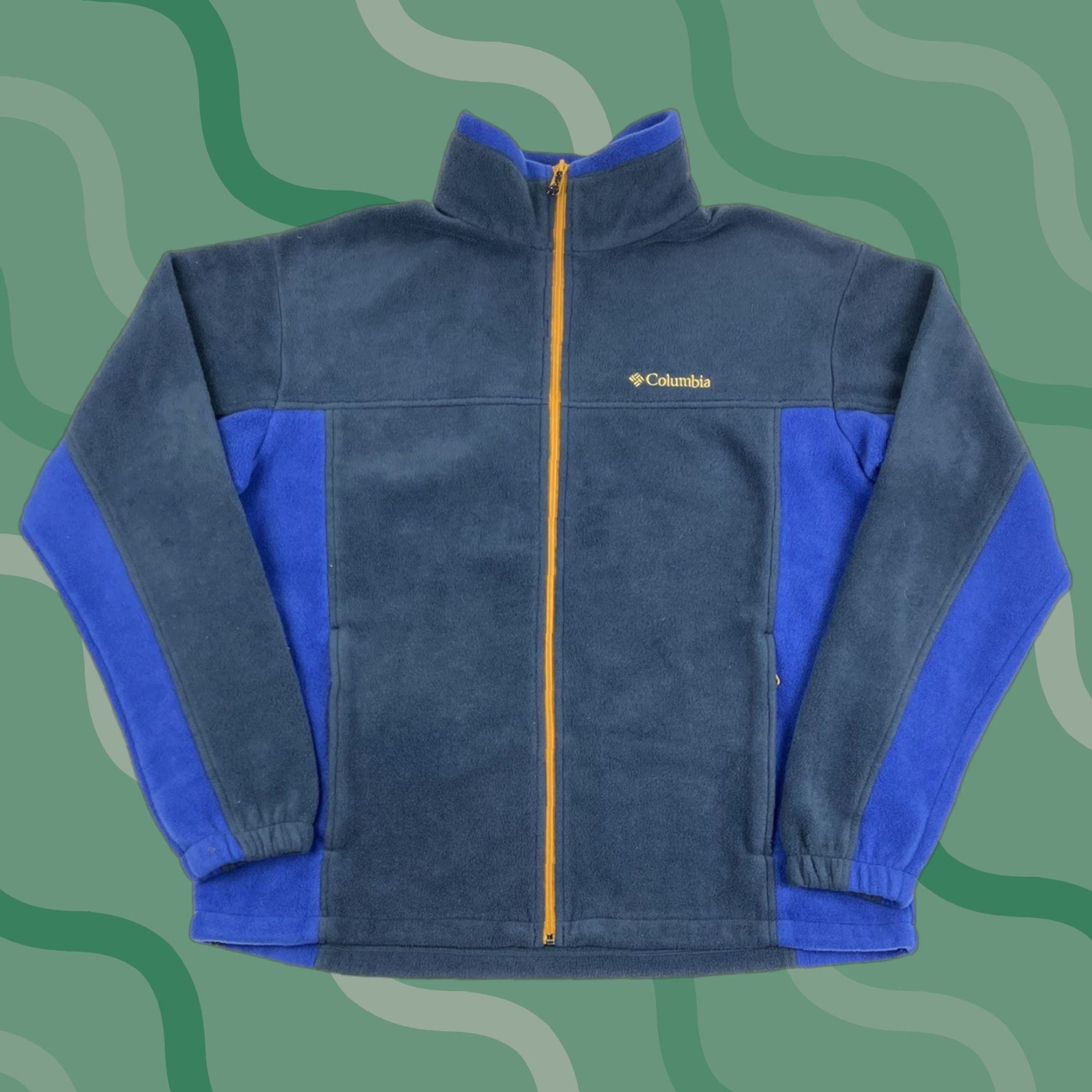 Vintage Columbia Mens Jacket Full Zip Bomber Omni-Tech Fleece Blue XL Regular Men Size US XL / EU 56 / 4 - 1 Thumbnail