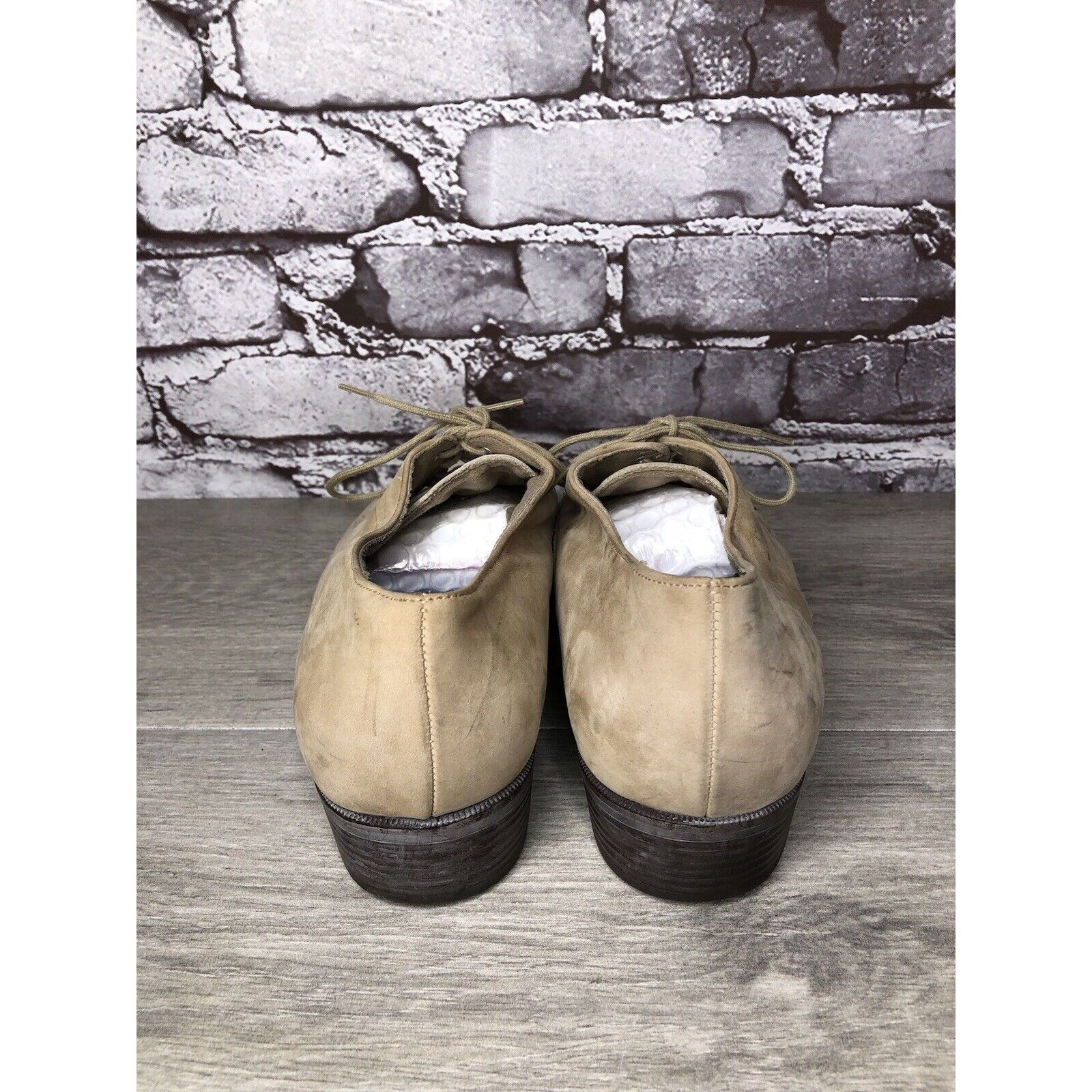 Other MUNRO AMERICAN Beige Nubuck Ivory Suede Oxfords Lace Shoes W Size US 10 / IT 40 - 4 Thumbnail