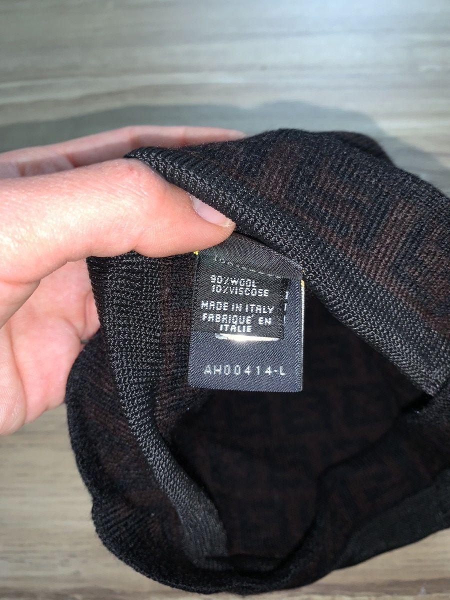 Fendi 2000s Fendi Hat, Brown black, Wool Size ONE SIZE - 6 Thumbnail