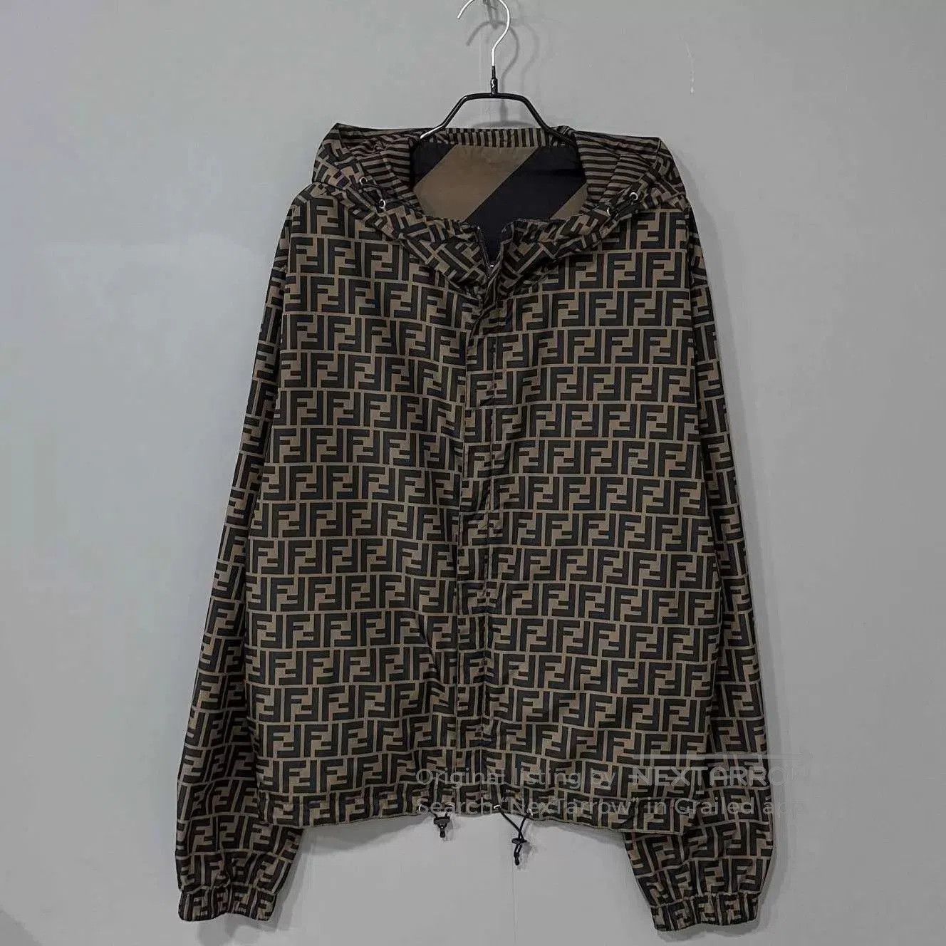 Fendi Multi Striped Hooded Light Jacket XL. Size US XL / EU 56 / 4 - 4 Thumbnail