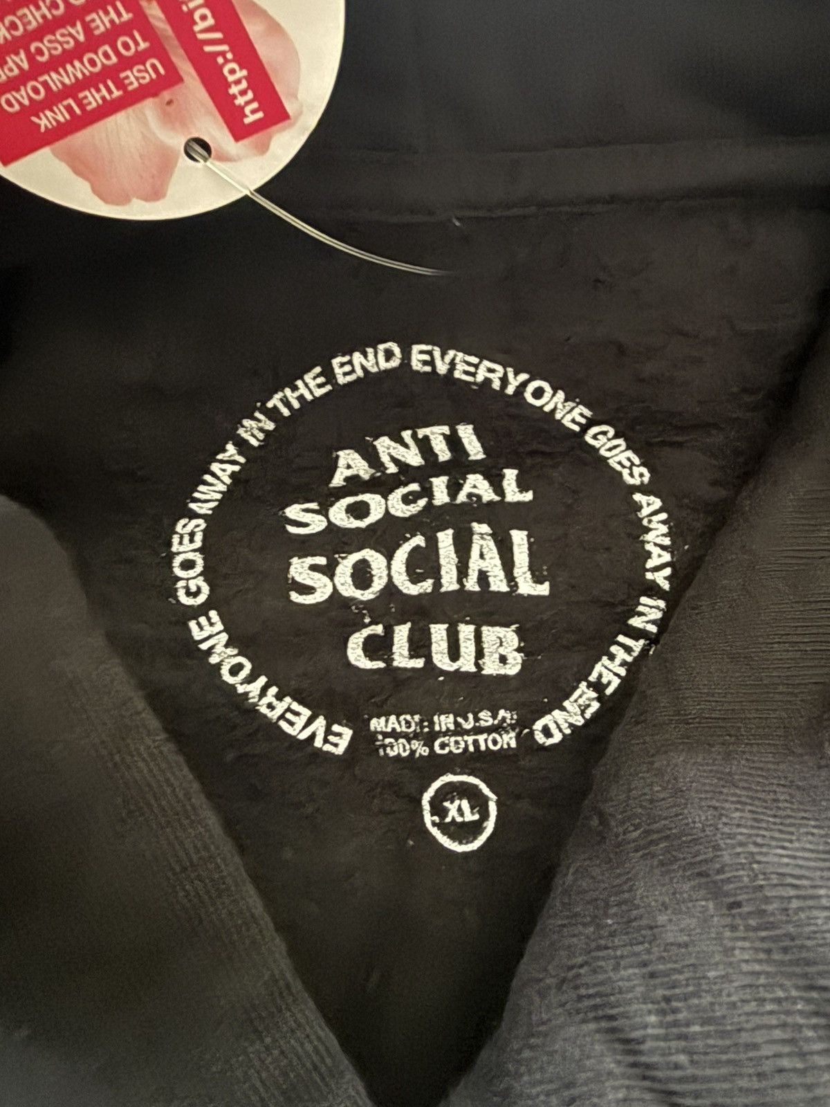 Anti Social Social Club × Fragment Design Anti Social Social Club x Fragment Design Hoodie Black XL Size US XL / EU 56 / 4 - 3 Thumbnail