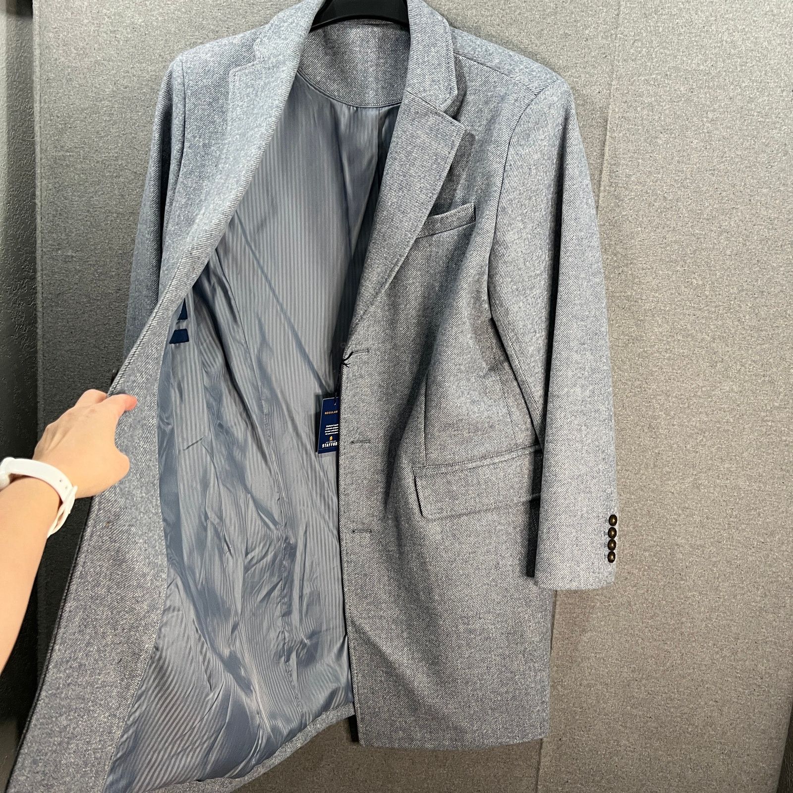 Other Stafford Mens Water Resistant Midweight Topcoat Coat Size US L / EU 52-54 / 3 - 10 Thumbnail