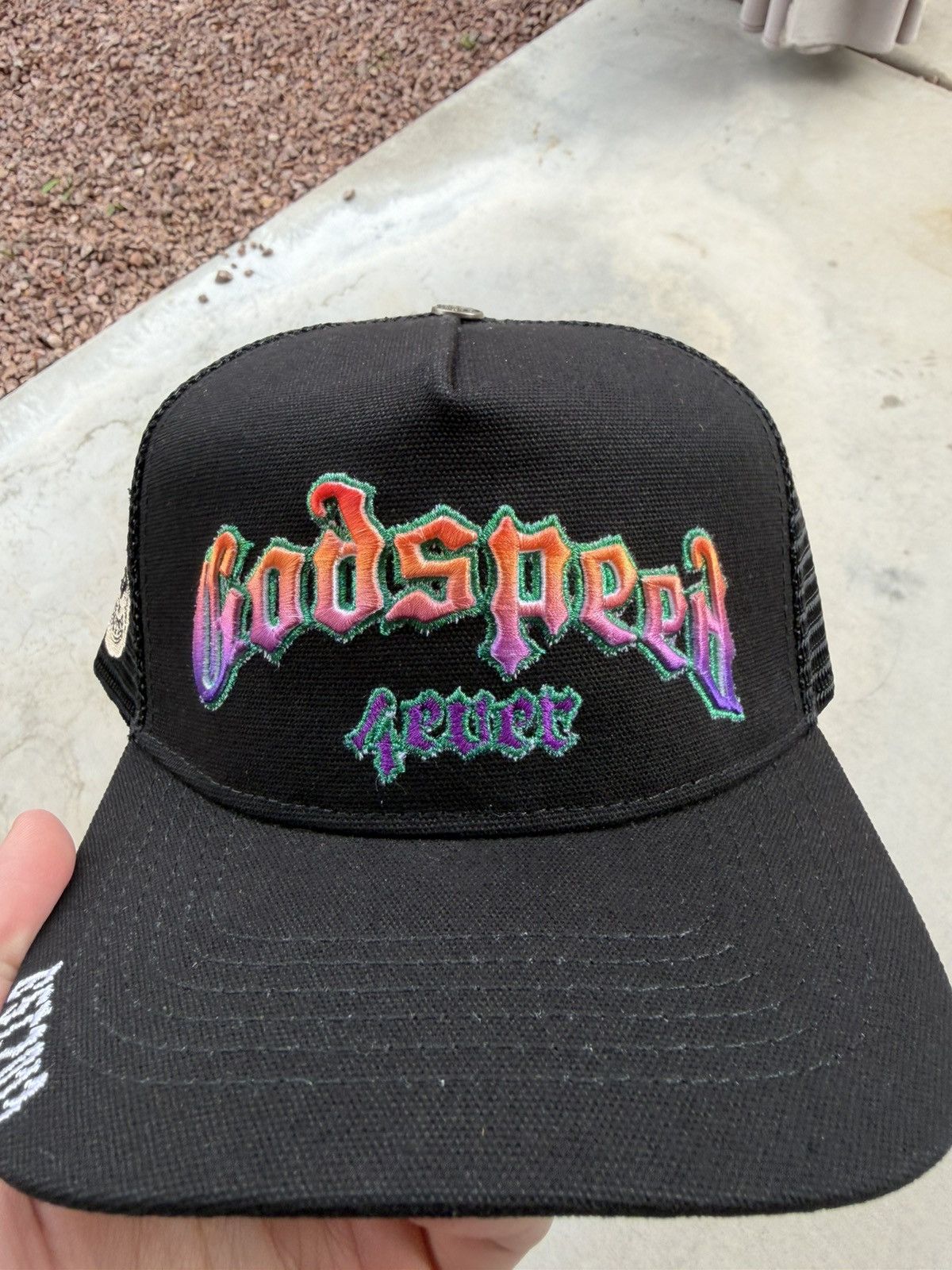 Godspeed Godspeed GS Forever Gradient Trucker Hat Black Hawaiian Size ONE SIZE - 2 Thumbnail