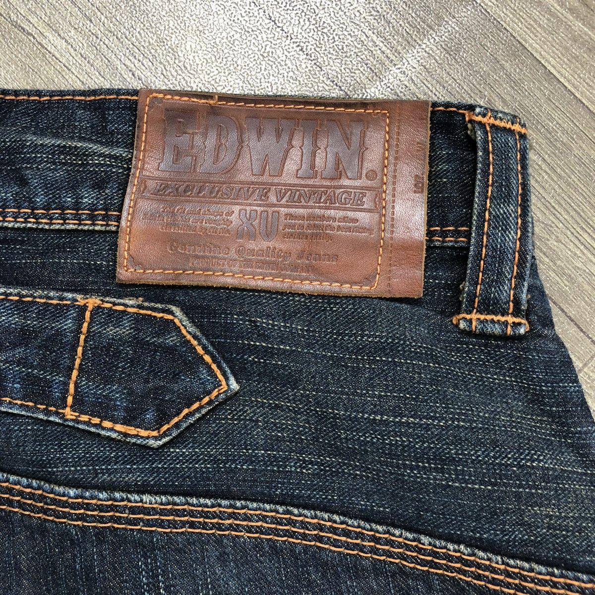 Edwin × If Six Was Nine × Japanese Brand 🇯🇵 2000s Edwin 503 Faded Lgb Goa Buckle Back Flared Jeans Size US 32 / EU 48 - 14 Thumbnail