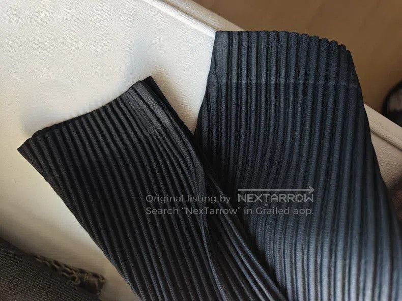 Issey Miyake Issey Miyake Blue Cropped Pants Size US 26 / EU 42 - 6 Thumbnail