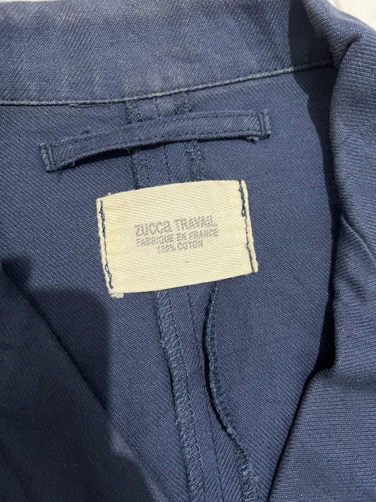 Issey Miyake 1990s Zucca Travail - Adjust Cinch Back HBT French Jacket Size US S / EU 44-46 / 1 - 5 Thumbnail