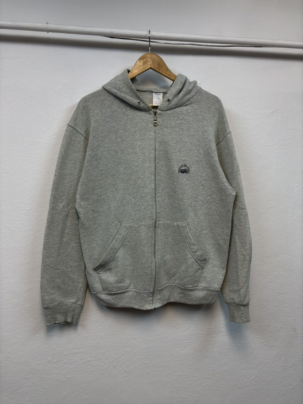 Fruit Of The Loom × Vintage Vintage fotl basic blank zip 00s hoodie 90s Size US M / EU 48-50 / 2 - 1 Thumbnail