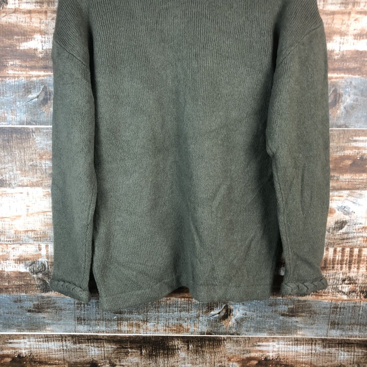 Homespun Knitwear × Japanese Brand DL Lemarais Green Cardigan Knitwear #C585 Size US M / EU 48-50 / 2 - 15 Thumbnail