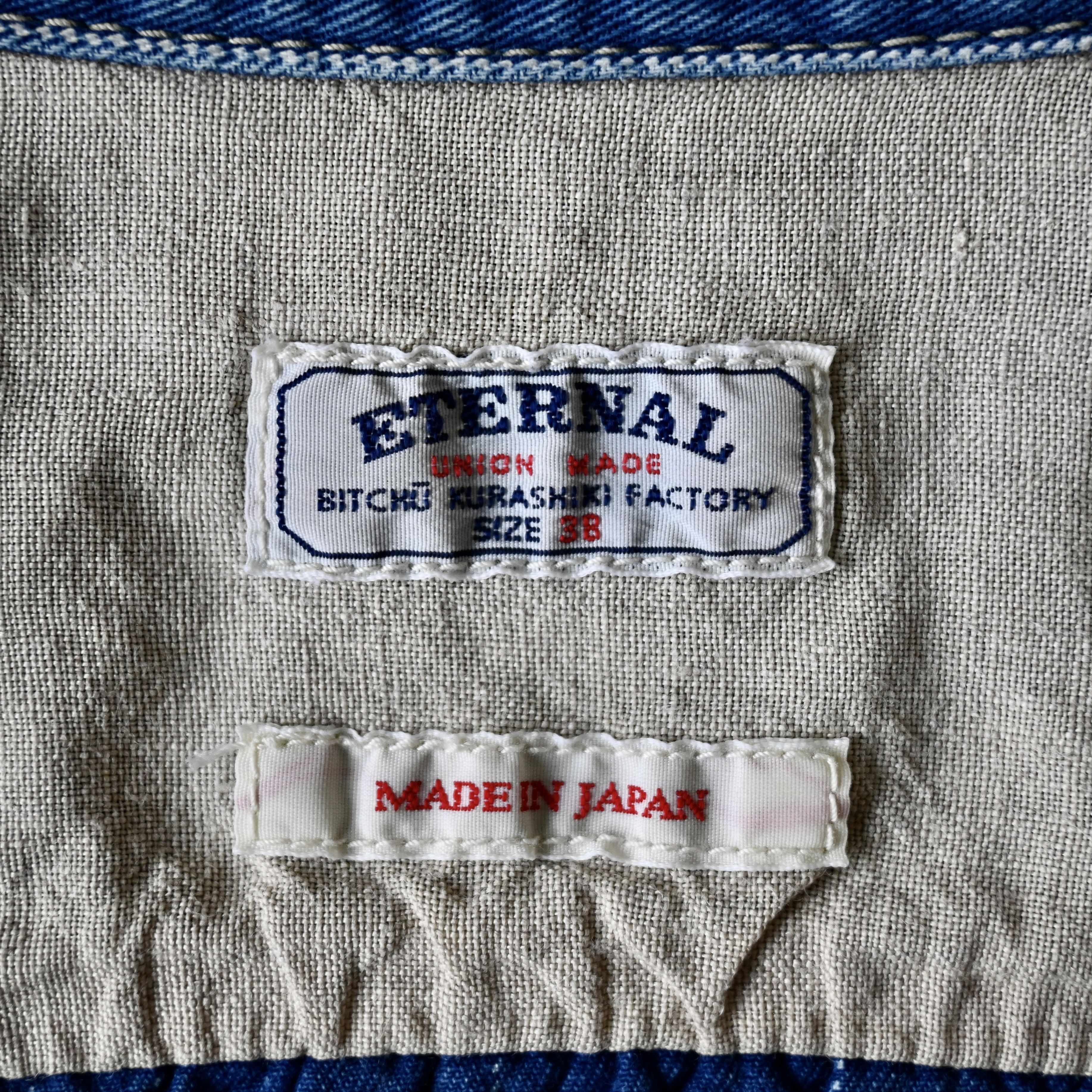 Eternal 2000s ETERNAL Wabash pin dot stripe indigo work shirt Size US S / EU 44-46 / 1 - 20 Thumbnail