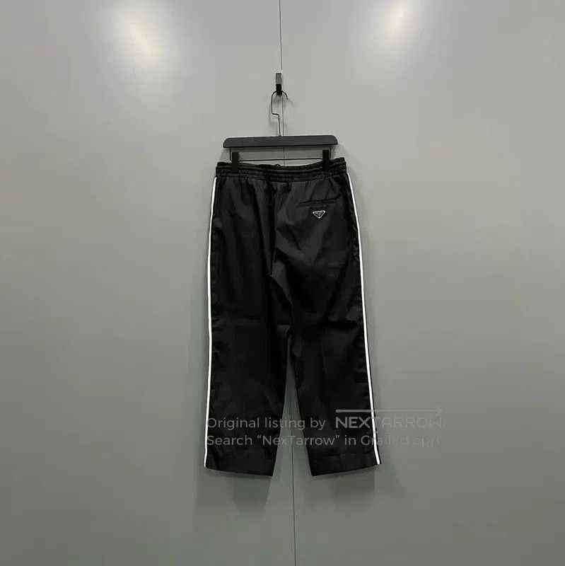 Other Prada Black Logo Cotton Casual Pants. Size US 30 / EU 46 - 2 Thumbnail
