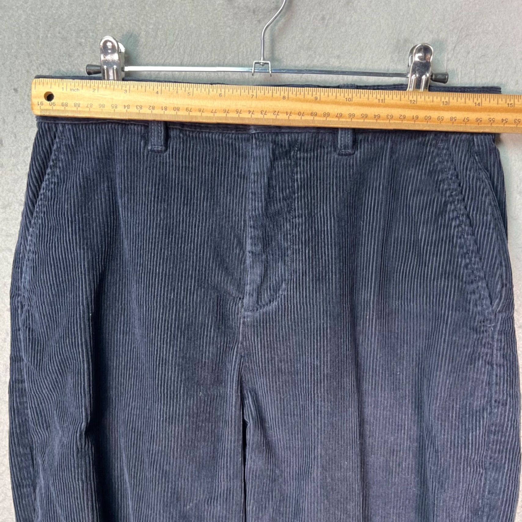 Gap Gap Mens Slim Fit Navy Corduroy Pants Straight Leg 28 x 25 Blue Straight Leg Chino Casual Pants Mens Classics Size US 28 / EU 44 - 6 Thumbnail