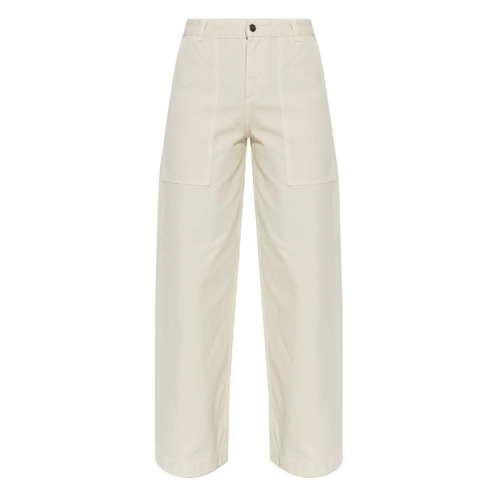 Moncler Moncler NEUTRALS Trousers - Palazzo Pants Size 28" / US 6 / IT 42 - 1 Thumbnail