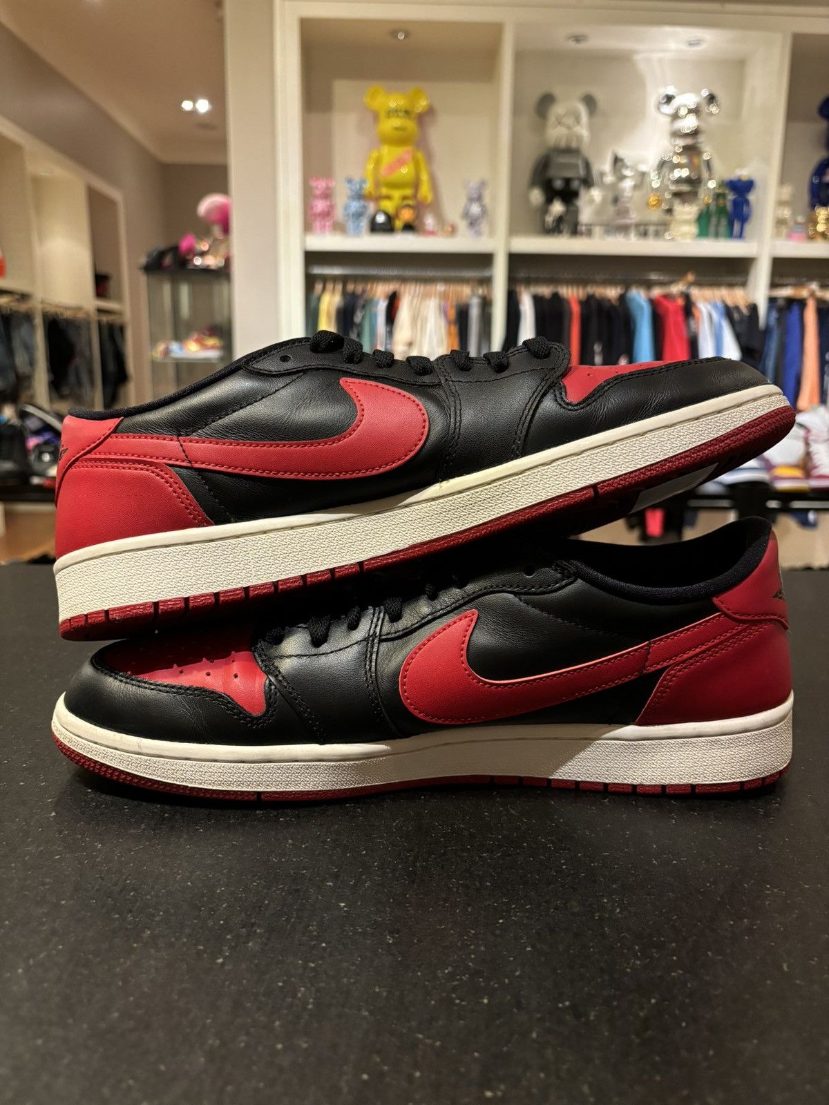 Jordan Brand Jordan 1 Retro Low ‘Bred’ 2015 Size US 12 / EU 45 - 4 Thumbnail
