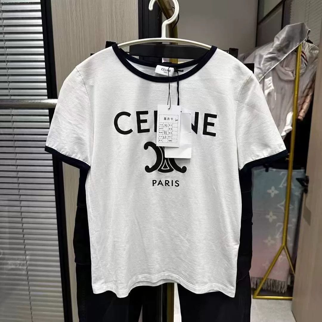 Celine Celine Triomphe Short Sleeve XS Size XS / US 0-2 / IT 36-38 - 1 Thumbnail