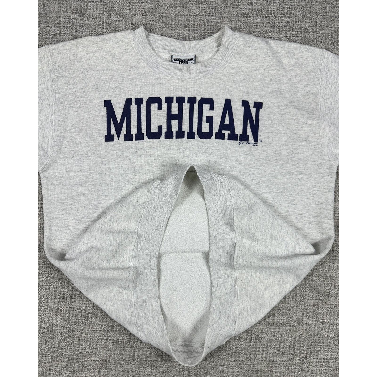 Lee Michigan Wolverines Sweatshirt Mens L Gray College Lee USA Size US L / EU 52-54 / 3 - 6 Thumbnail