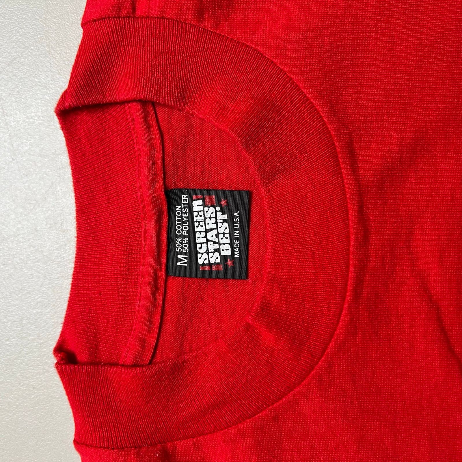 Vintage Vintage 90’s Single Stitch Red Campamento Cristiano Medium Size US M / EU 48-50 / 2 - 8 Thumbnail