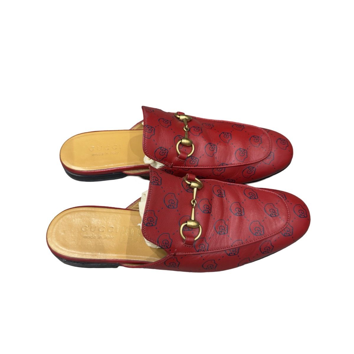 Gucci Gucci Ghost Hamlet Skull Princetown Horsebit Leather Mules Size US 8.5 / EU 41-42 - 8 Thumbnail