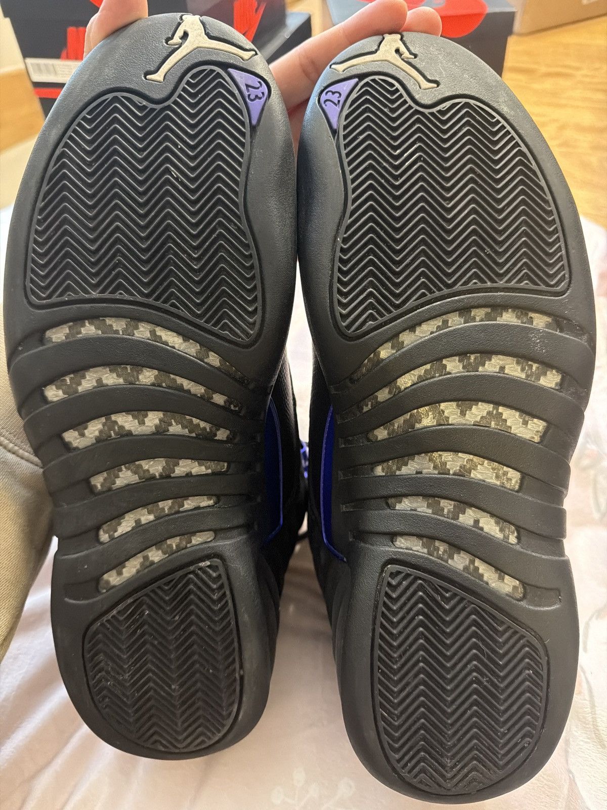 Jordan Brand Air Jordan 12 retros dark concord Size US 11.5 / EU 44-45 - 3 Thumbnail