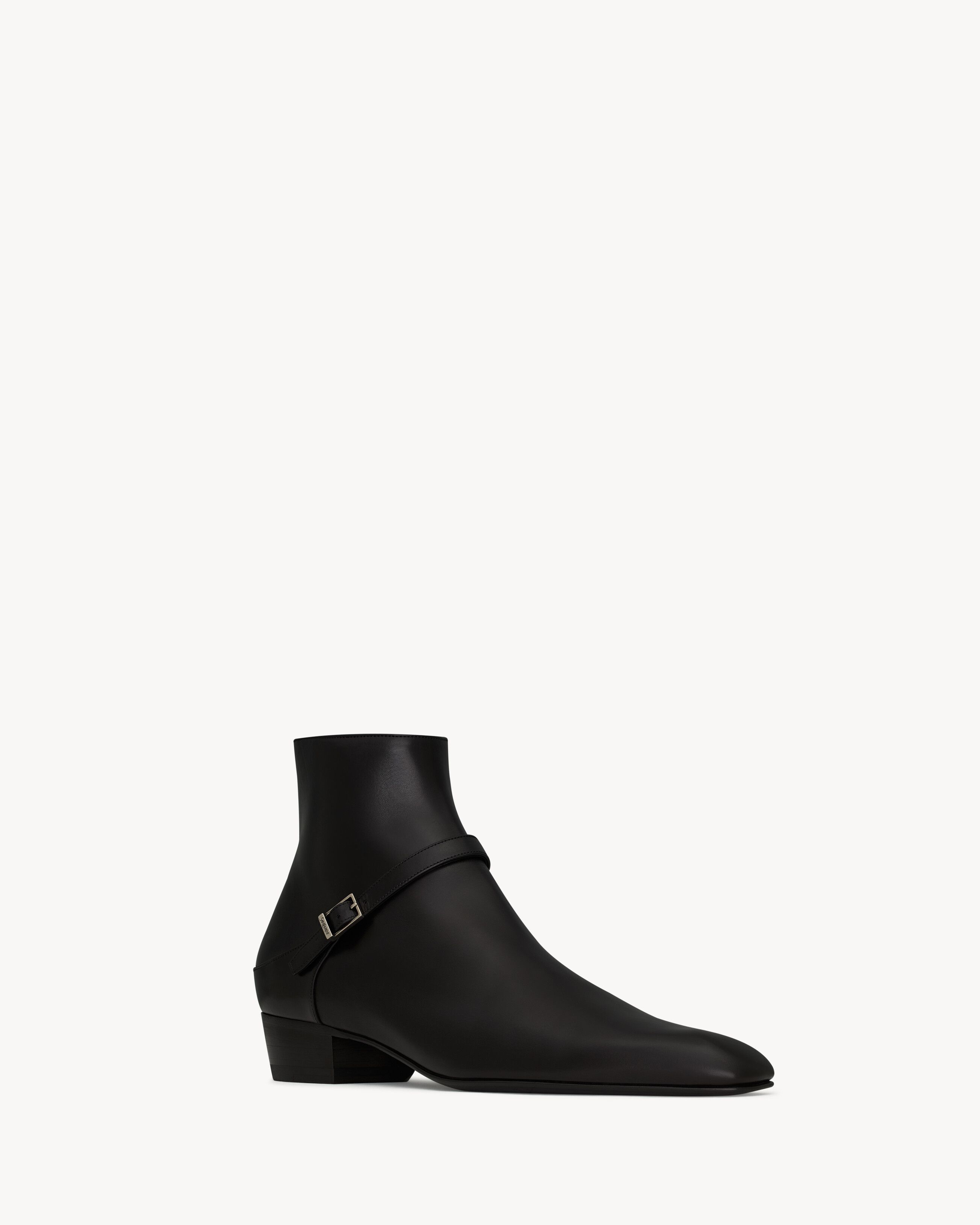 Saint Laurent Paris o1loc1c1125 820598 Augustin Boots in Smooth Leather in Black Size US 7 / EU 40 - 4 Thumbnail