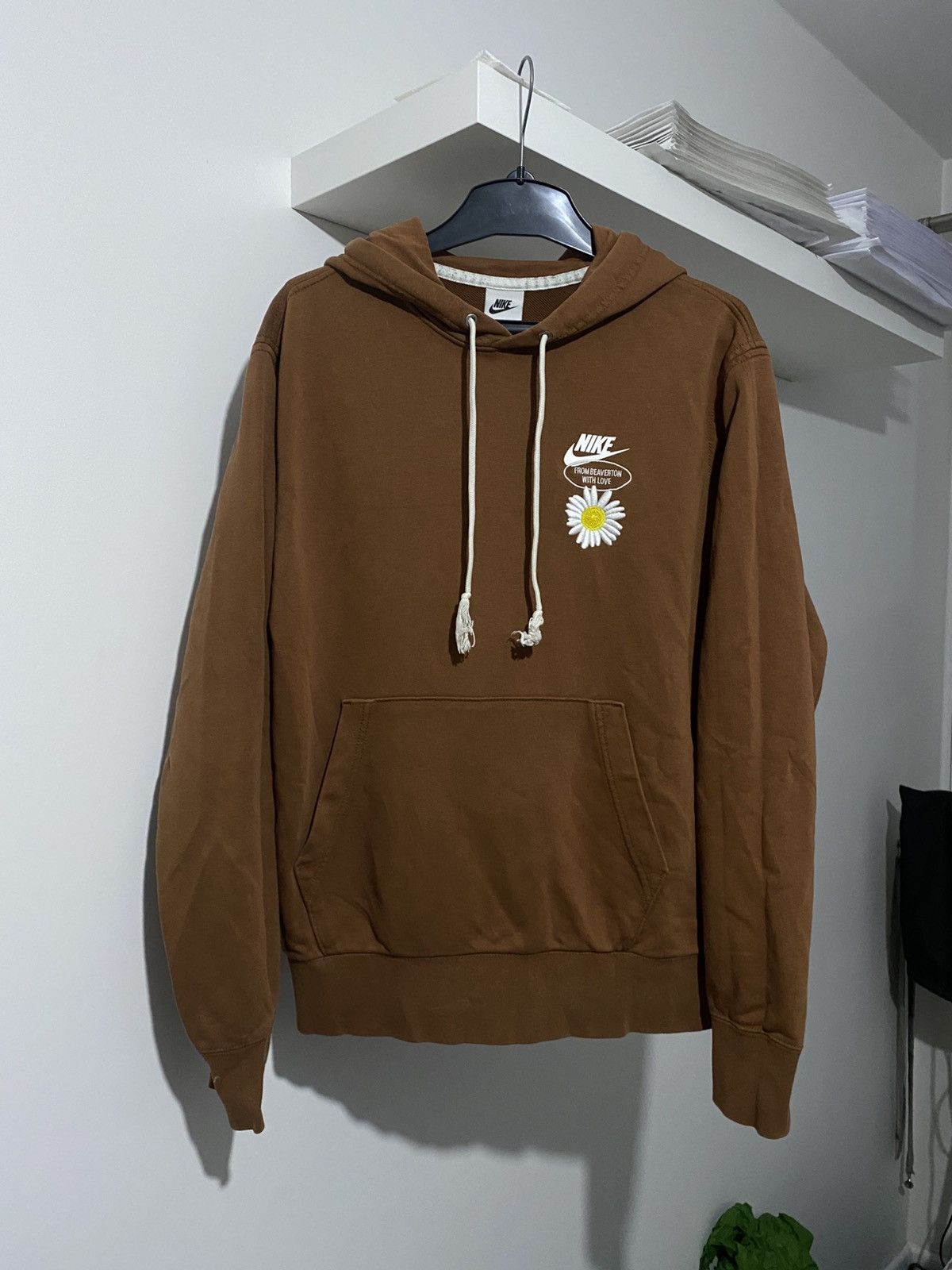 Nike Nike French Terry Hoodie Have a Nike Day M Pecan y2k Size US M / EU 48-50 / 2 - 8 Thumbnail