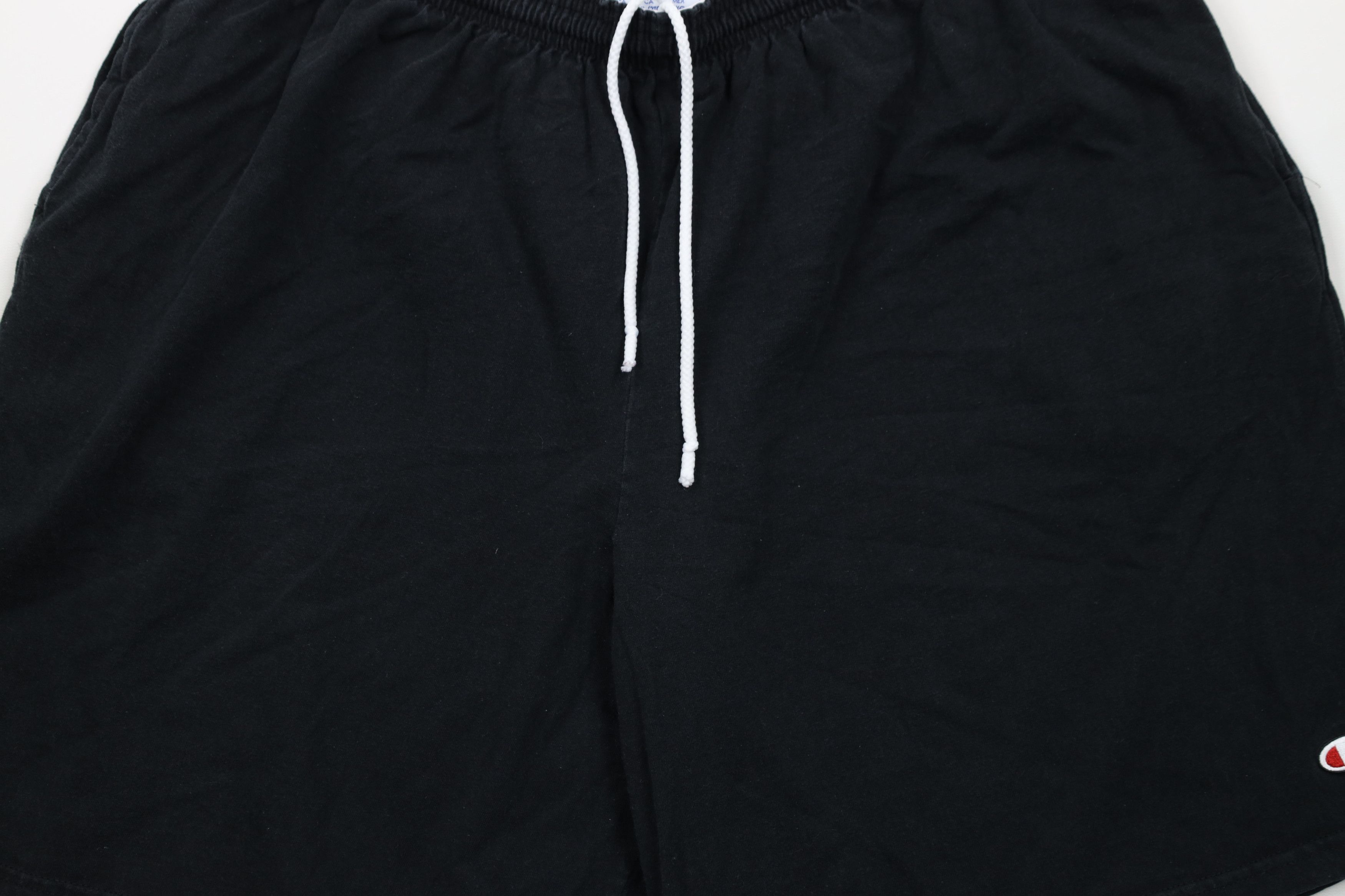 Champion × Vintage Vintage Champion Classic Logo Above Knee Shorts Black Cotton Size US 38 / EU 54 - 3 Thumbnail