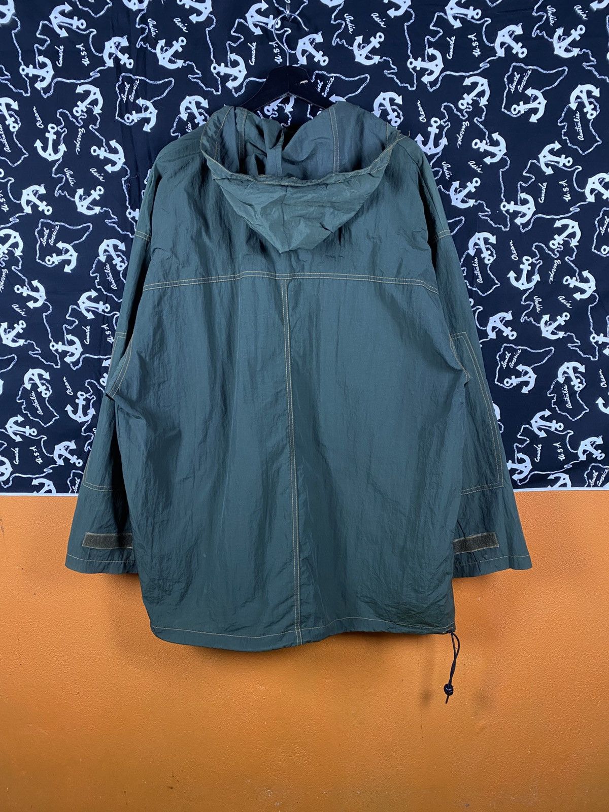 Japanese Brand Vintage PRACT Olive Green Hooded Pullover Jacket Anorak Size US L / EU 52-54 / 3 - 10 Thumbnail