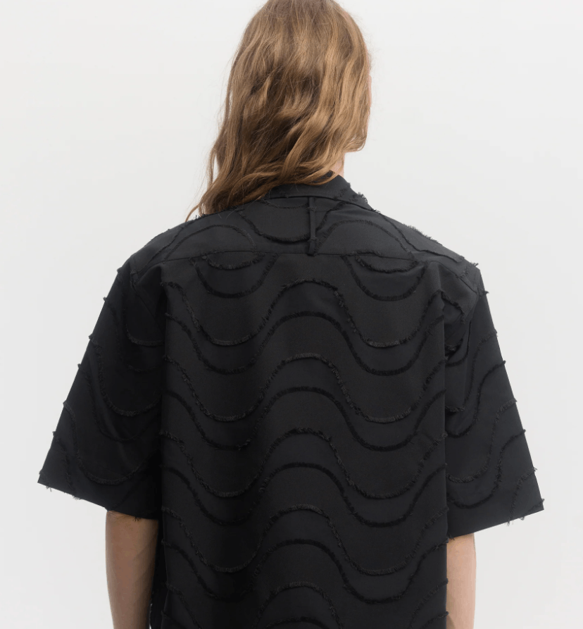 Other BNWT SS25 ECOLE DE PENSEE WAVE CUT JACQUARD SHIRT 50 Size US M / EU 48-50 / 2 - 12 Thumbnail