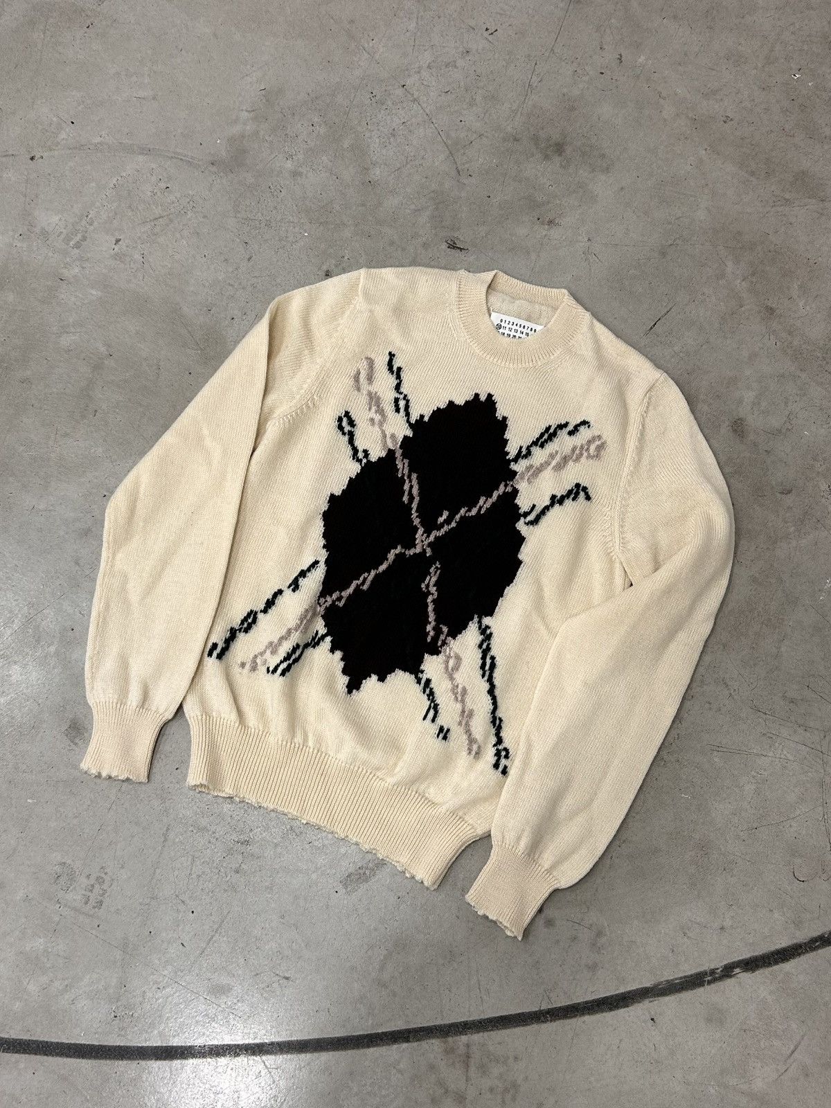 Maison Margiela Margiela wool knitted sweater [Preloved - AW2016 - Diamond] Size US M / EU 48-50 / 2 - 1 Thumbnail
