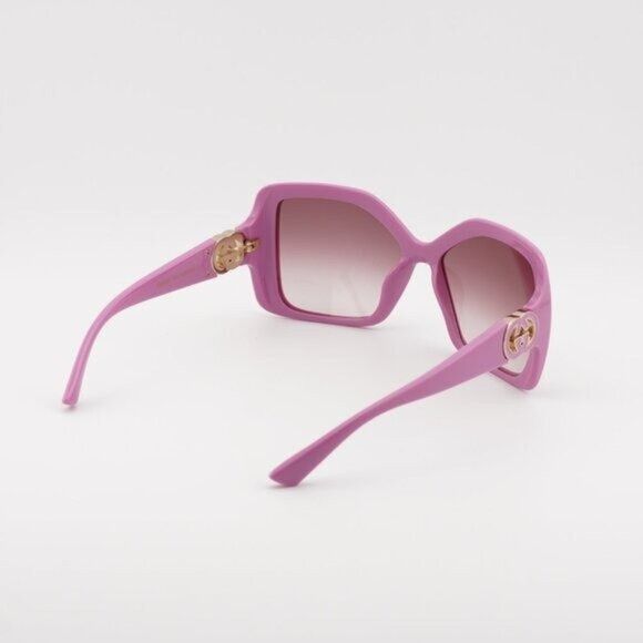 Gucci Gucci GG2015S 005 Sunglasses Pink Square Frame Size ONE SIZE - 4 Thumbnail