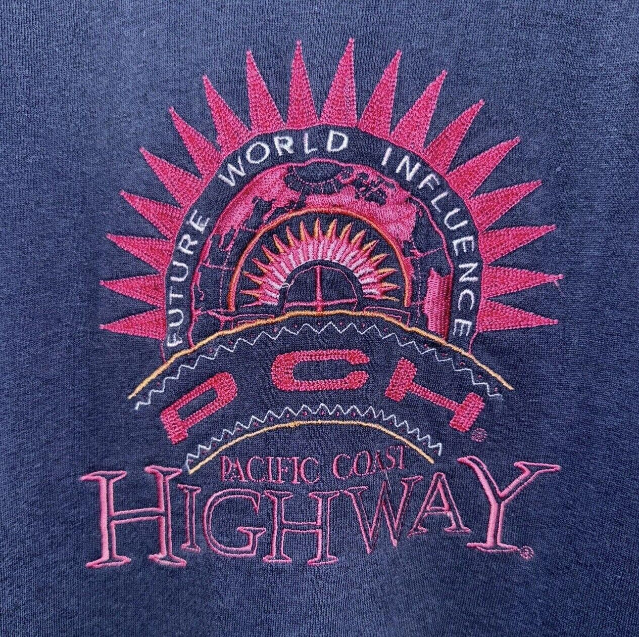 Designer Vintage 90s Pacific Coast Highway PCH Crewneck L Size US 34 / EU 50 - 2 Thumbnail
