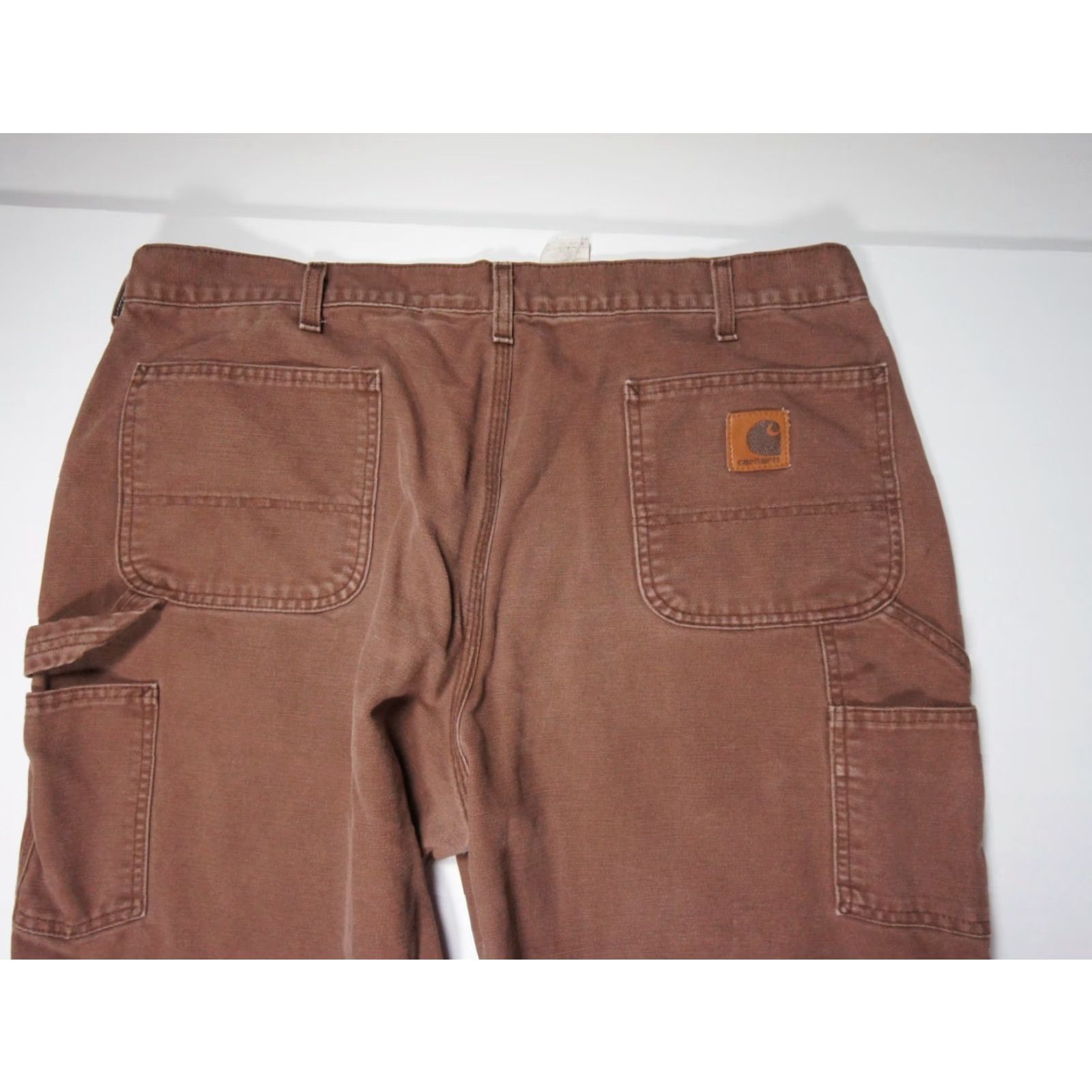 Carhartt Carhartt Brown Canvas Carpenter Pants Mens 40x29 Utility Straight Leg Workwear Size US 40 / EU 56 - 7 Thumbnail
