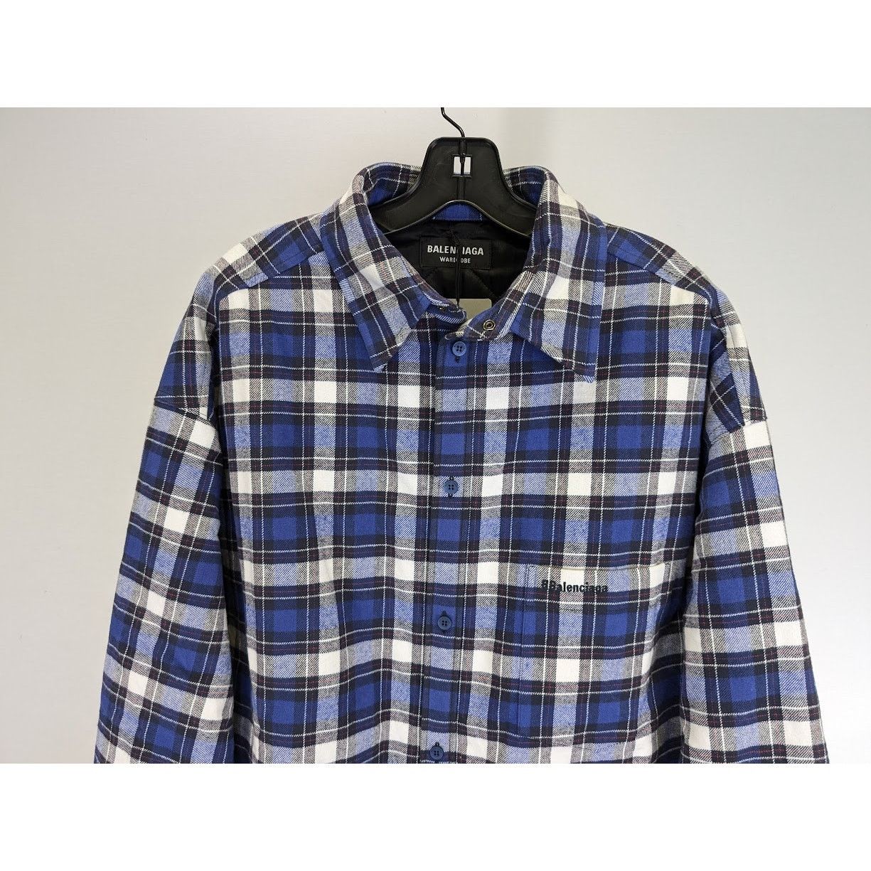 Balenciaga o1rshd1 Dress Shirt in Multicolor Size US S / EU 44-46 / 1 - 5 Thumbnail