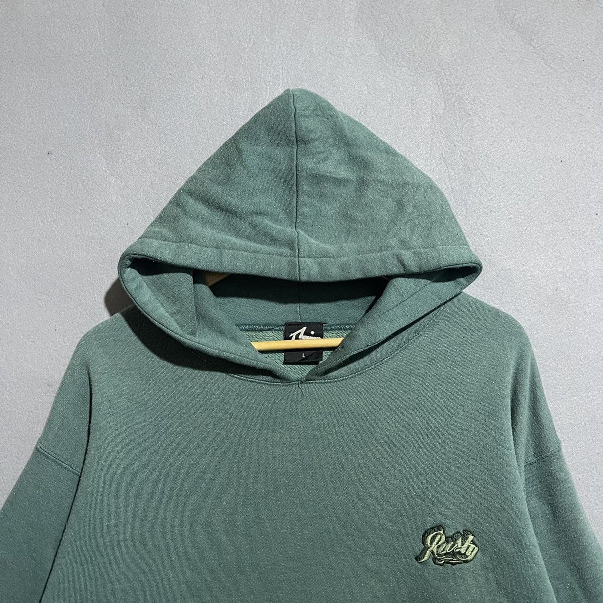 Rusty Vintage Rusty Hoodie Green Made in USA 90s Surf Skate Size US L / EU 52-54 / 3 - 2 Thumbnail