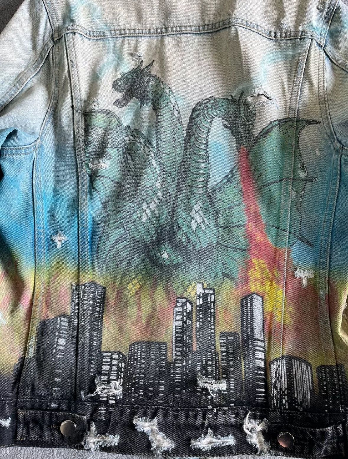 Amiri Amiri 19SS Vintage Airbrush Hollywood Trucker Jacket 2502-N Size US M / EU 48-50 / 2 - 5 Thumbnail