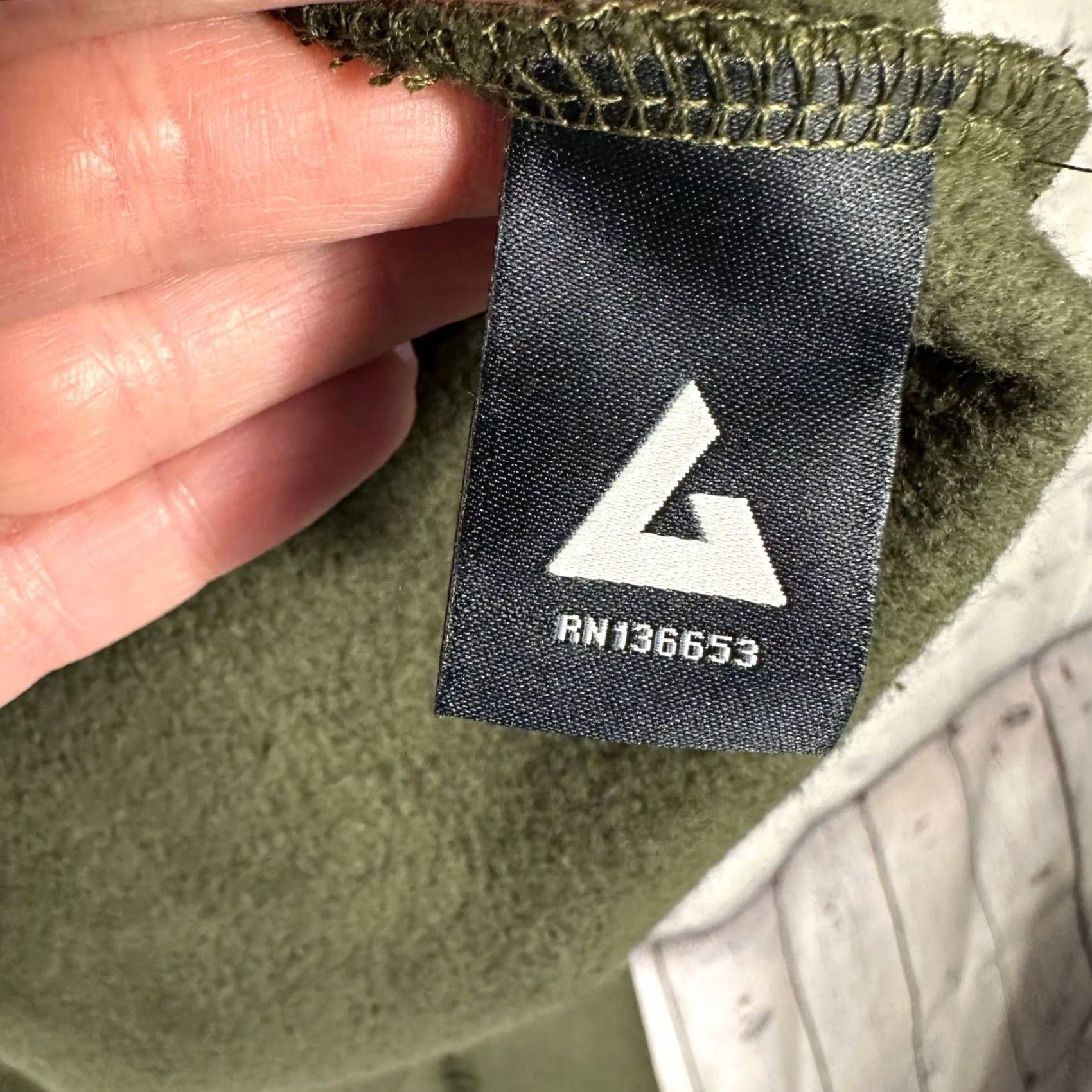 Vintage American Giant Bomber Jacket Large Olive Green Heavyweight Fleece Full Zip Mens Size US L / EU 52-54 / 3 - 7 Thumbnail