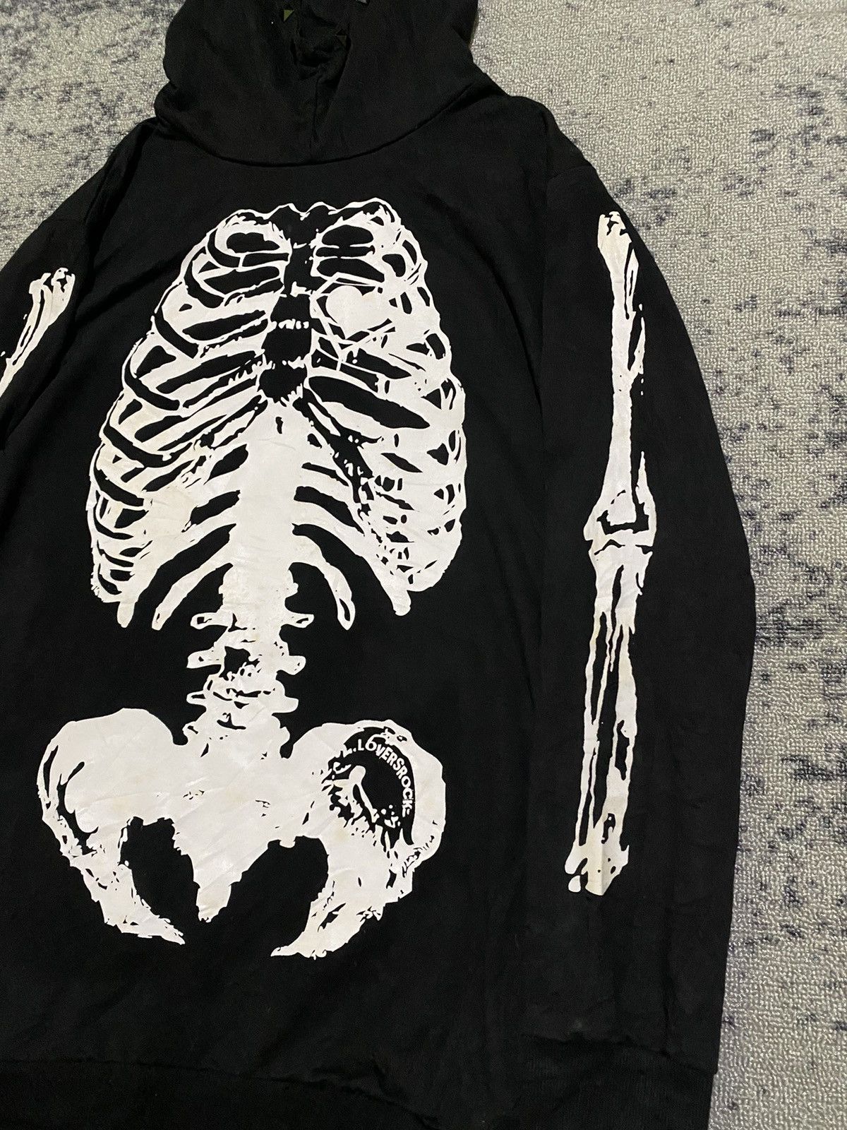 Hysteric Glamour × If Six Was Nine × Le Grande Bleu (L.G.B.) Y2k Super Lovers skelton ifsixwasnine studded hoodie Size US L / EU 52-54 / 3 - 4 Thumbnail