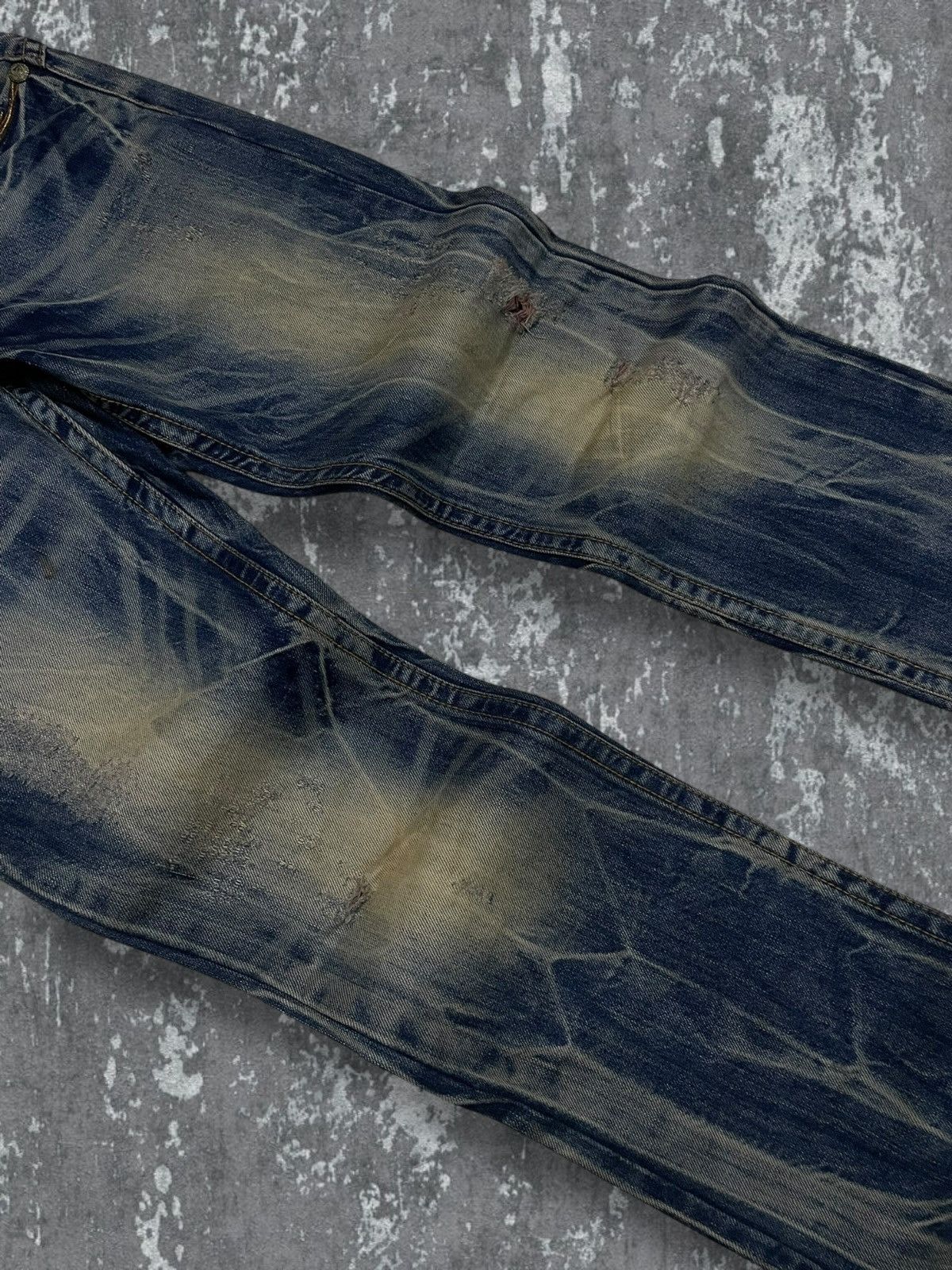 Tornado Mart Vintage 1990s Designer Japan Red Peppers Wax Distressed Size US 27 - 6 Thumbnail