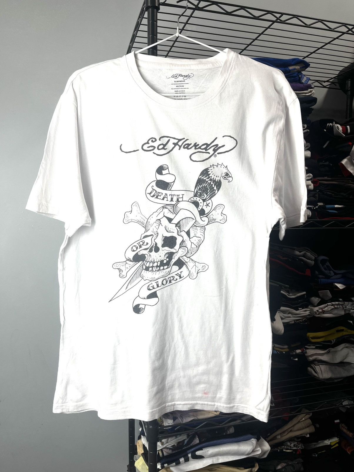Ed Hardy Vintage Ed Hardy Skull Tattoo Style T Shirt Y2K Size US M / EU 48-50 / 2 - 1 Thumbnail