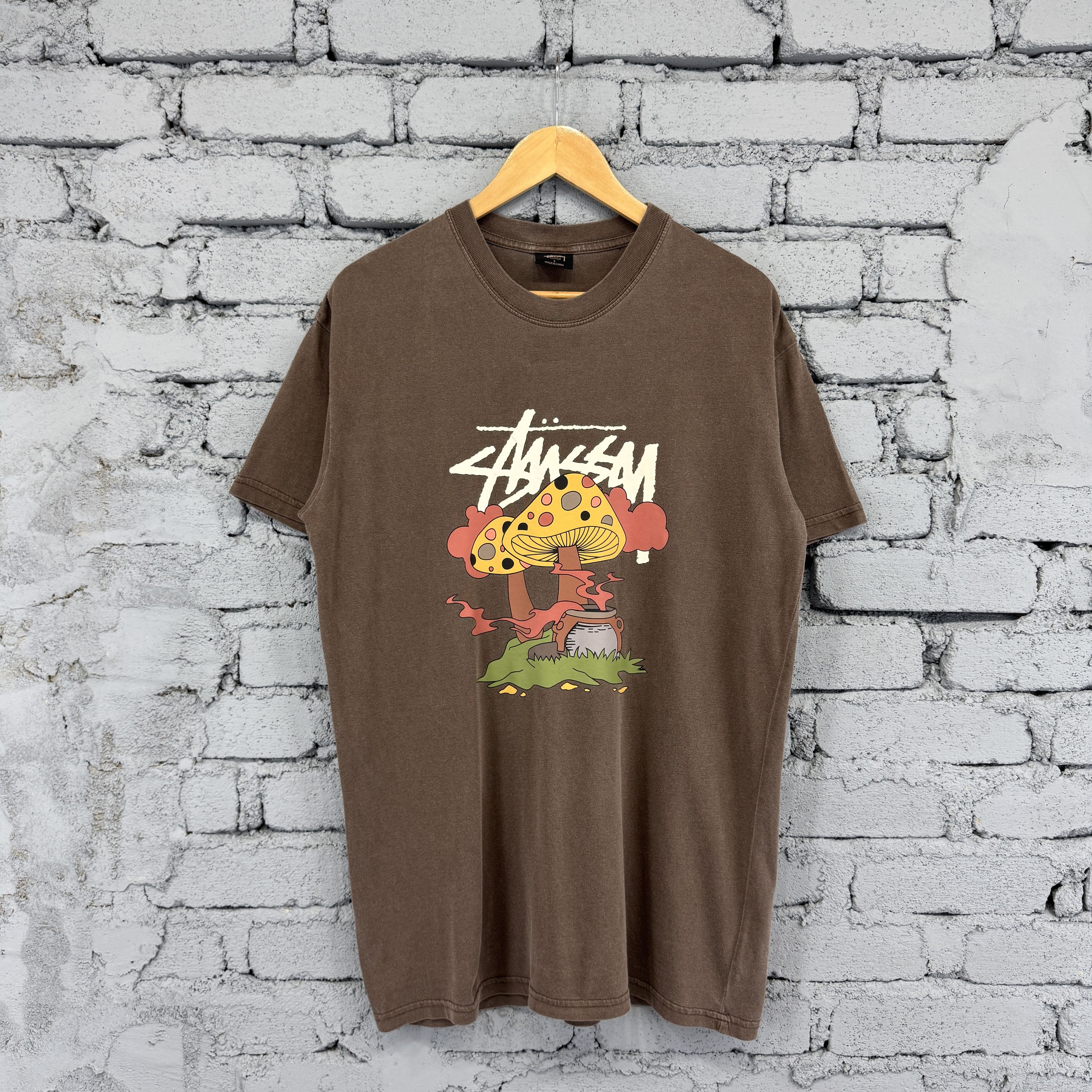 Stussy Rare Stüssy Something's Cookin' Colourful Mushroom Tshirt Size US S / EU 44-46 / 1 - 1 Thumbnail