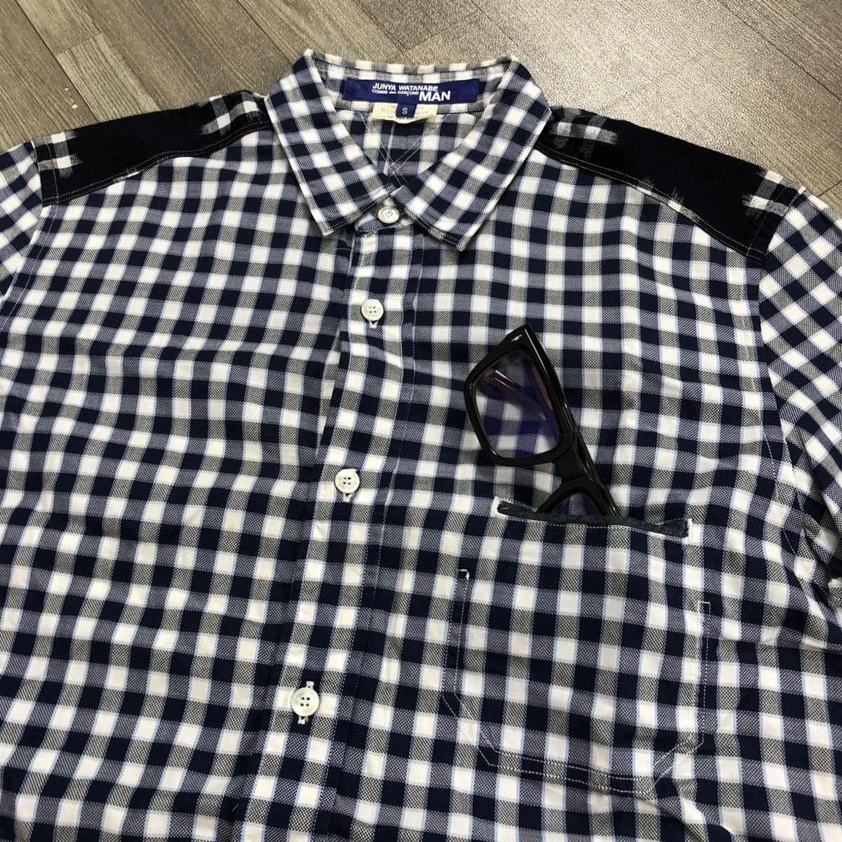 Comme des Garcons Homme 🇯🇵 SS15 Junya Watanabe Comme des Garcons Man Plaid Shirt CDG Size US S / EU 44-46 / 1 - 3 Thumbnail