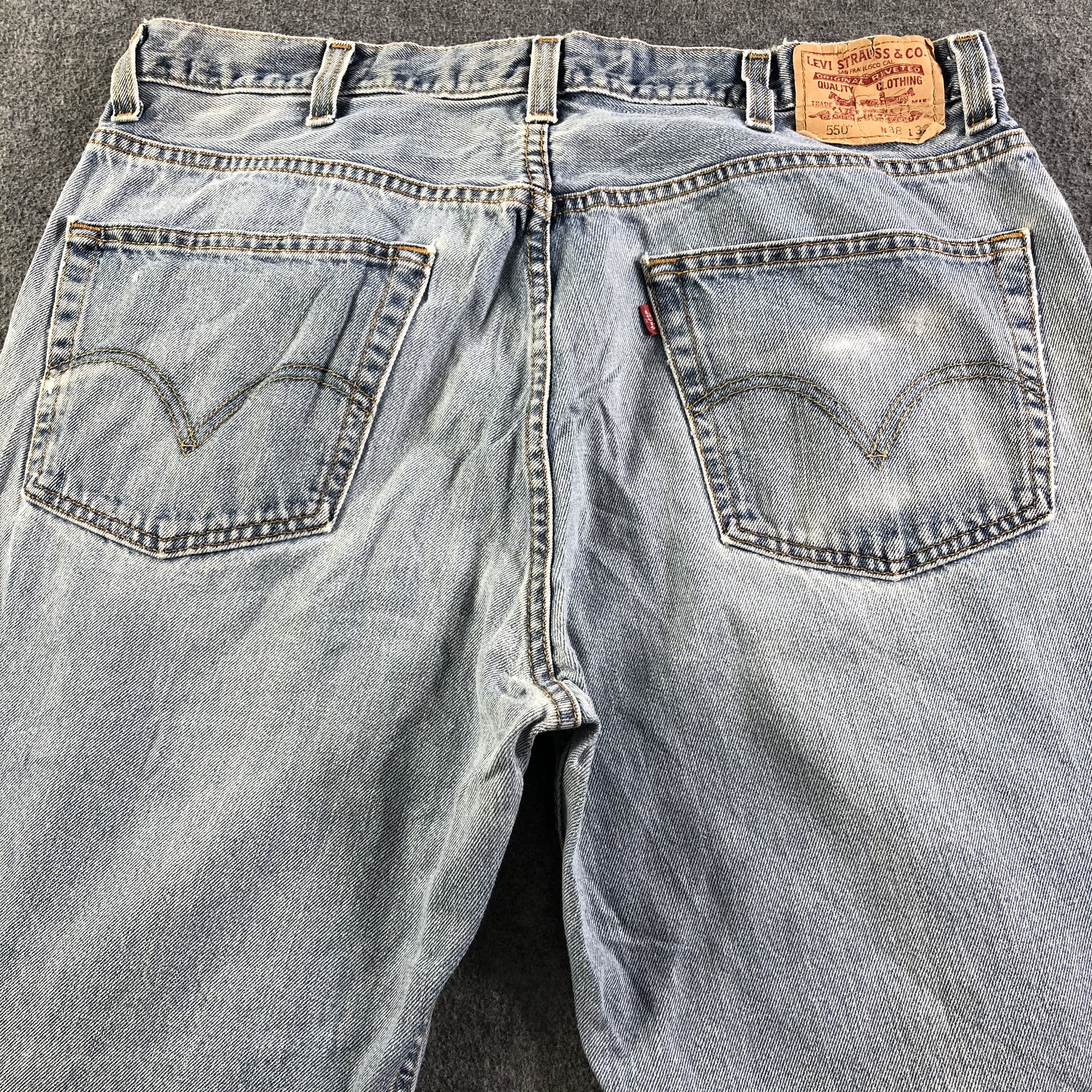 Levi's Vintage Light Wash Levis 550 Jeans-J3375 Size US 38 / EU 54 - 4 Thumbnail