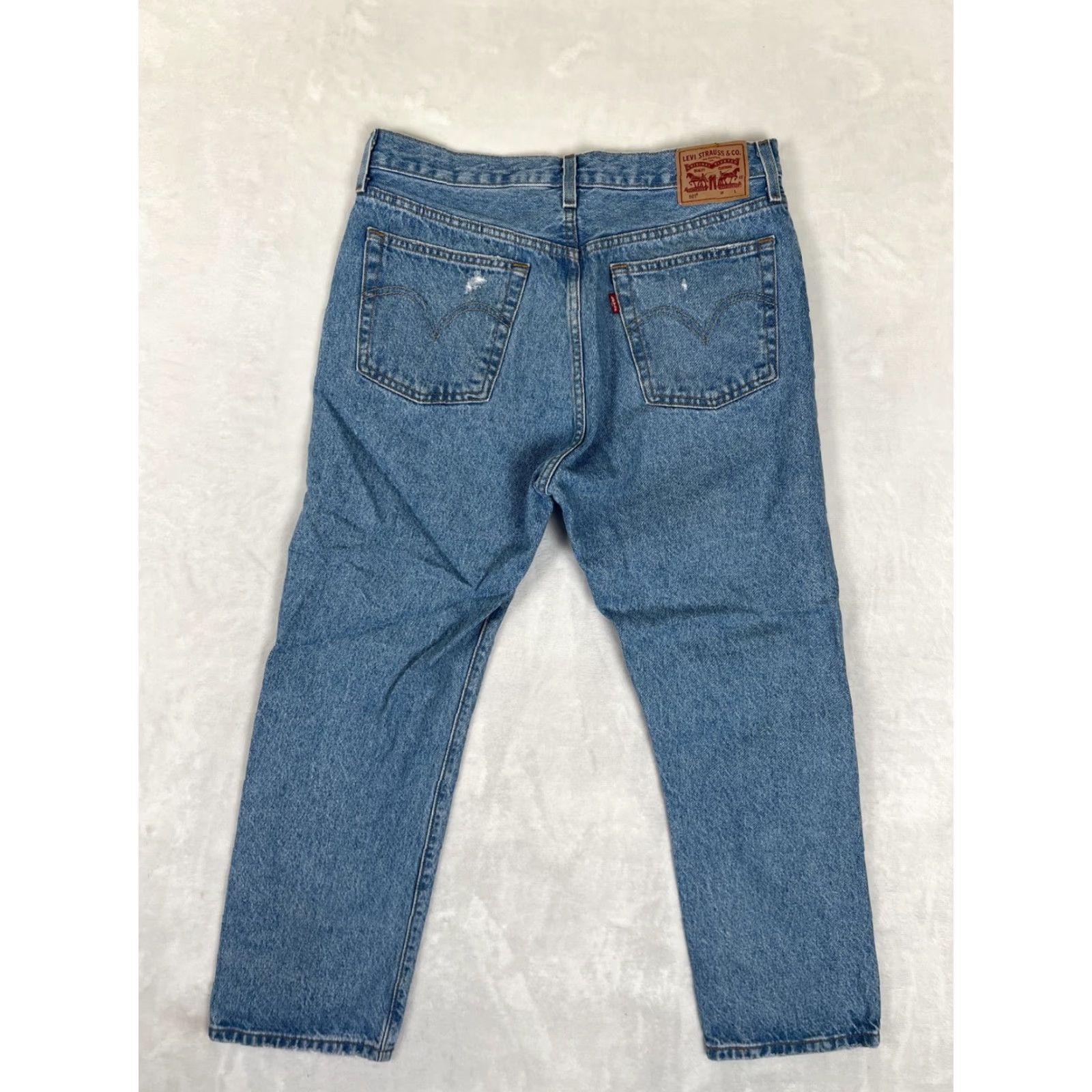 Levi's Levi's 501 Skinny Jeans Women's 31x26 Blue High Rise Distressed Denim Size 24" / US 00 / IT 34 - 6 Thumbnail