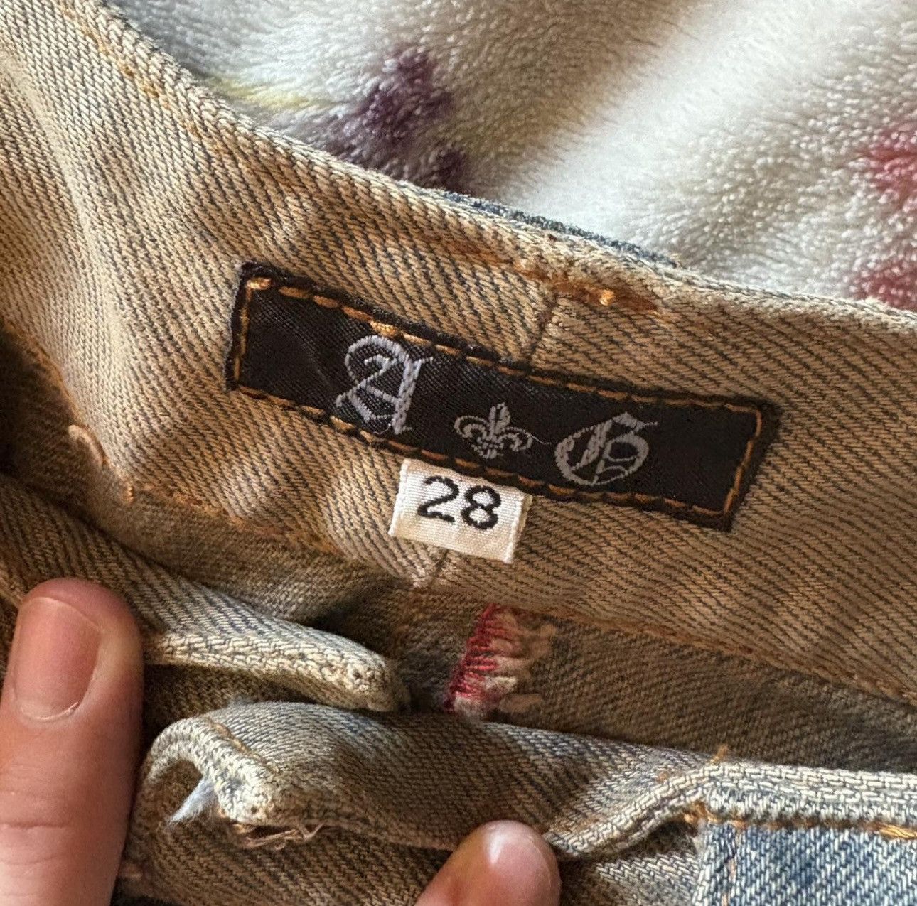 A&G Rock A&G Rock 90s Fleur Knee Tribal Patch Denim Size:28 Size US 28 / EU 44 - 5 Thumbnail