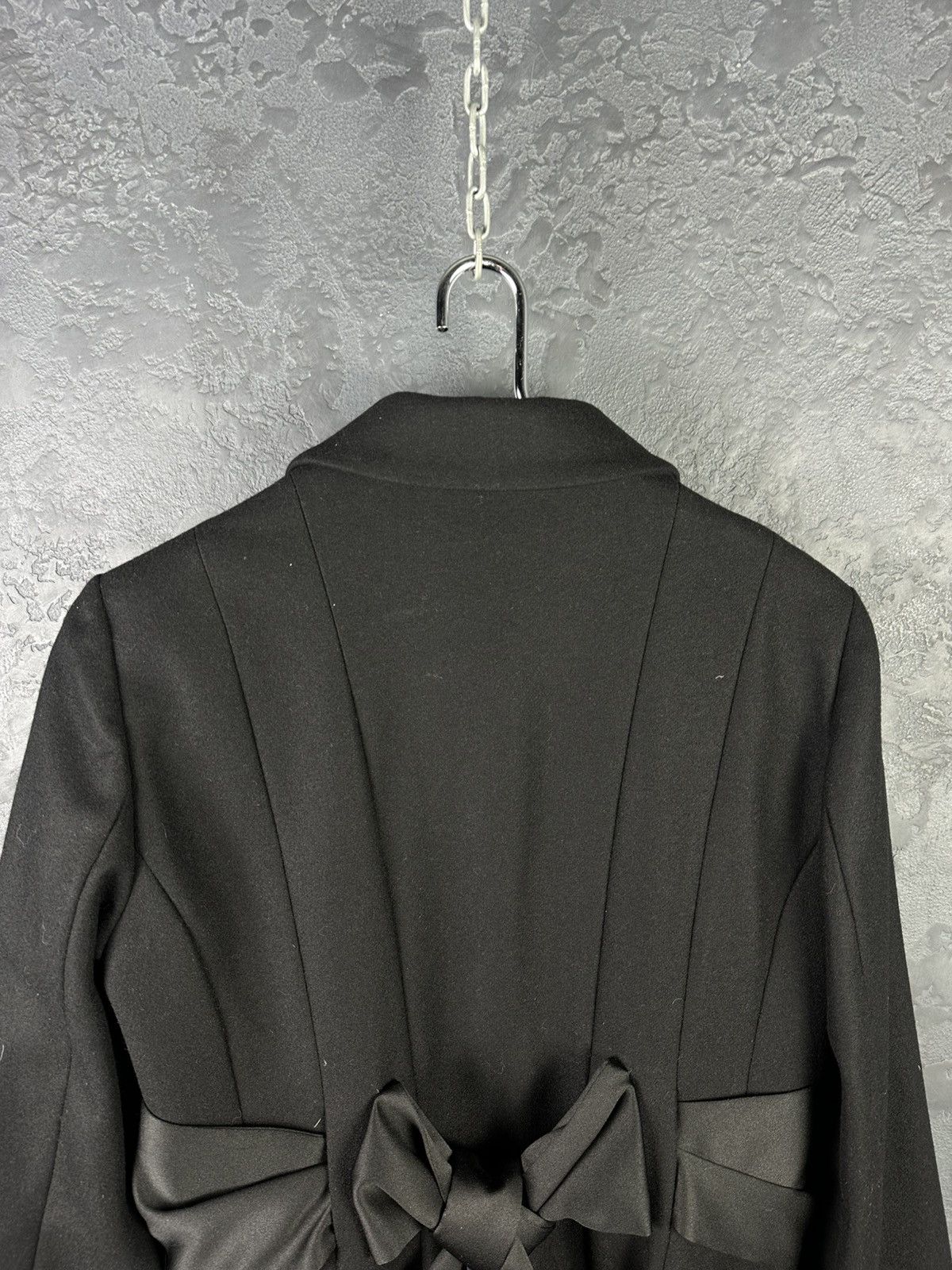Love Moschino Love Moschino Black Wool Jackets & Women's Coat Size M / US 6-8 / IT 42-44 - 10 Thumbnail