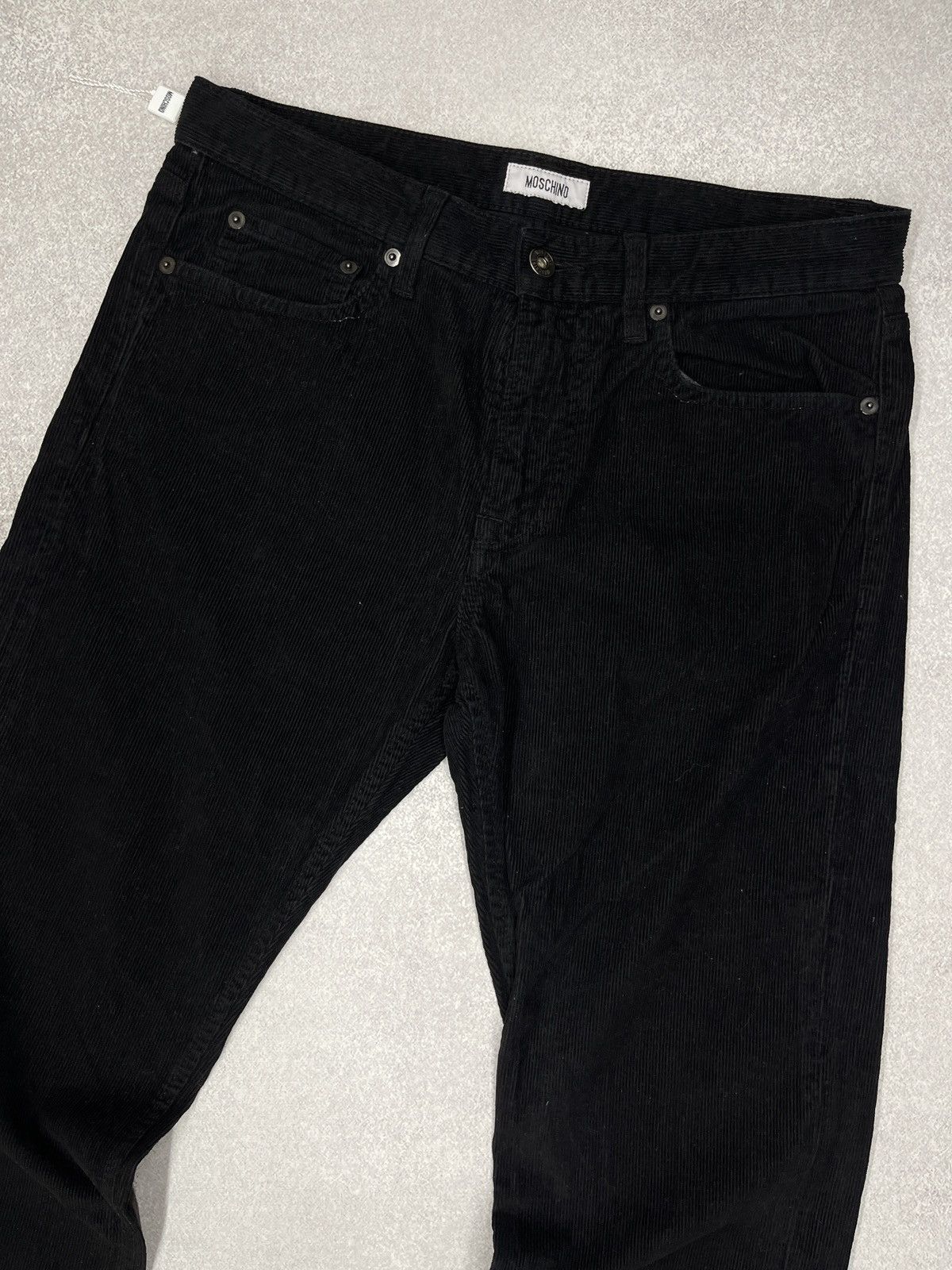 Moschino Mens Moschino Corduroy Pants Black Designer Size US 30 / EU 46 - 7 Thumbnail