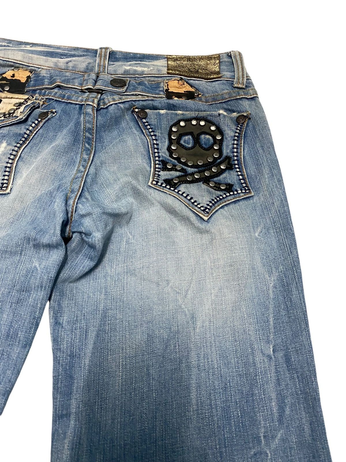 Japanese Brand Red peppers flare jeans Size US 32 / EU 48 - 11 Thumbnail