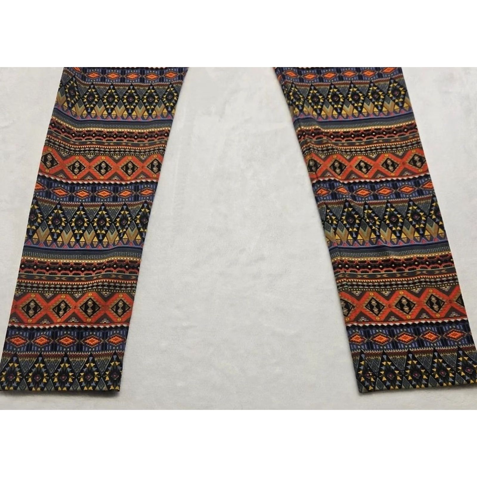 Vintage VINTAGE? Slim-Sation Pull On Pants Lot 2 Small Boho Paisley Aztec Stretch Slimming NWT Size 28" / US 6 / IT 42 - 5 Thumbnail